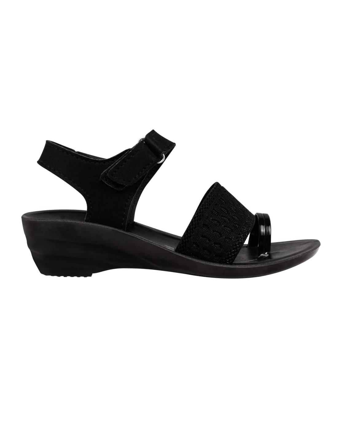     			PU RUDRA Black Women's Flats