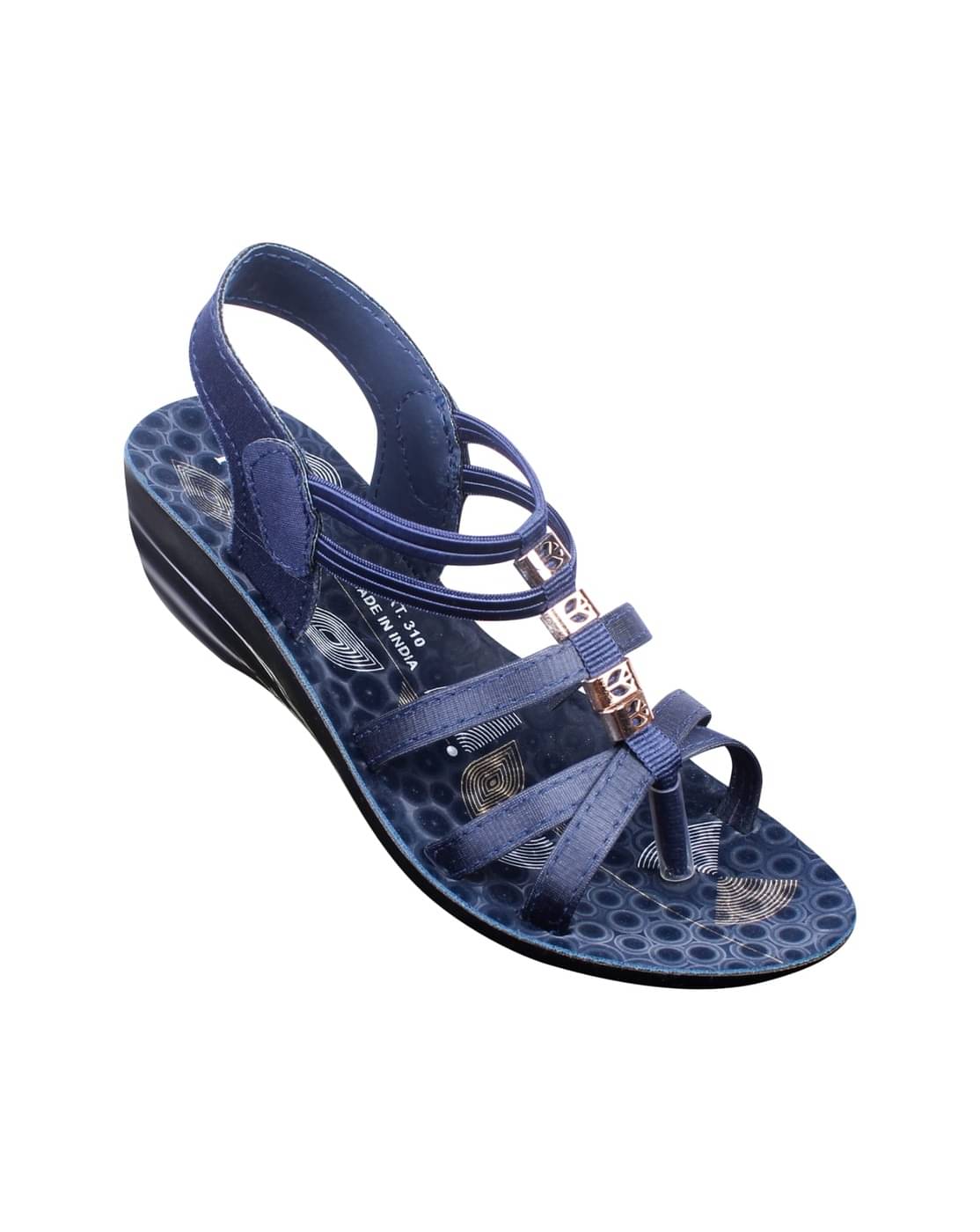     			PU RUDRA Blue Women's Flats
