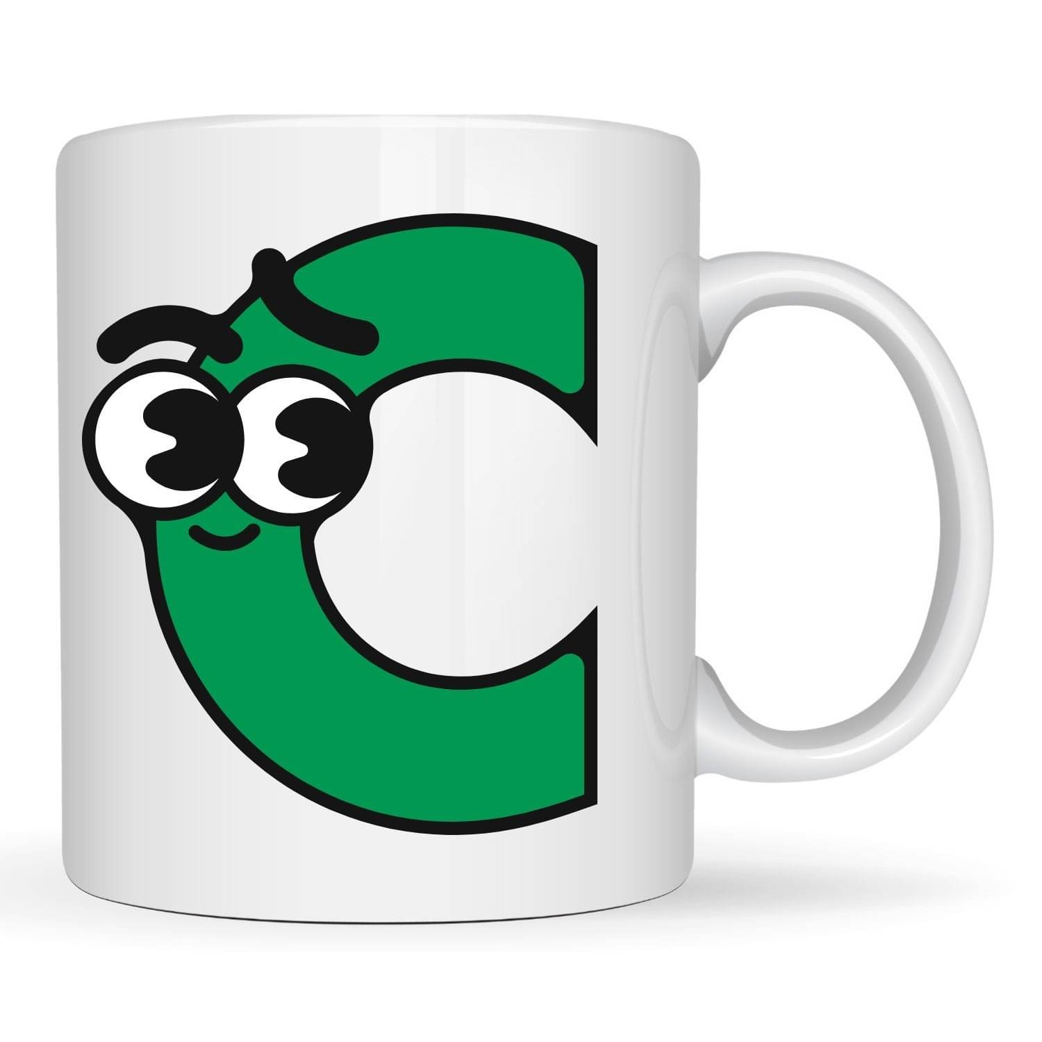     			Ridaa Cute Alphabet Mug C Ceramic Coffee Mug 350 mL ( Pack of 1 )