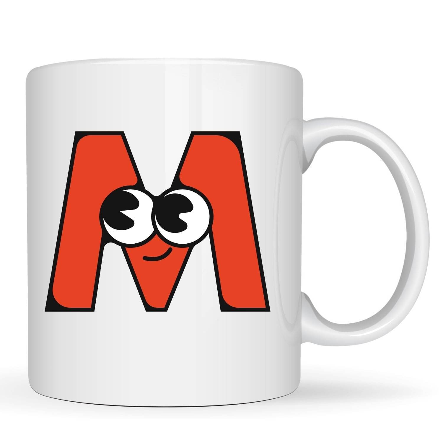     			Ridaa Cute Alphabet Mug M Ceramic Coffee Mug 350 mL ( Pack of 1 )