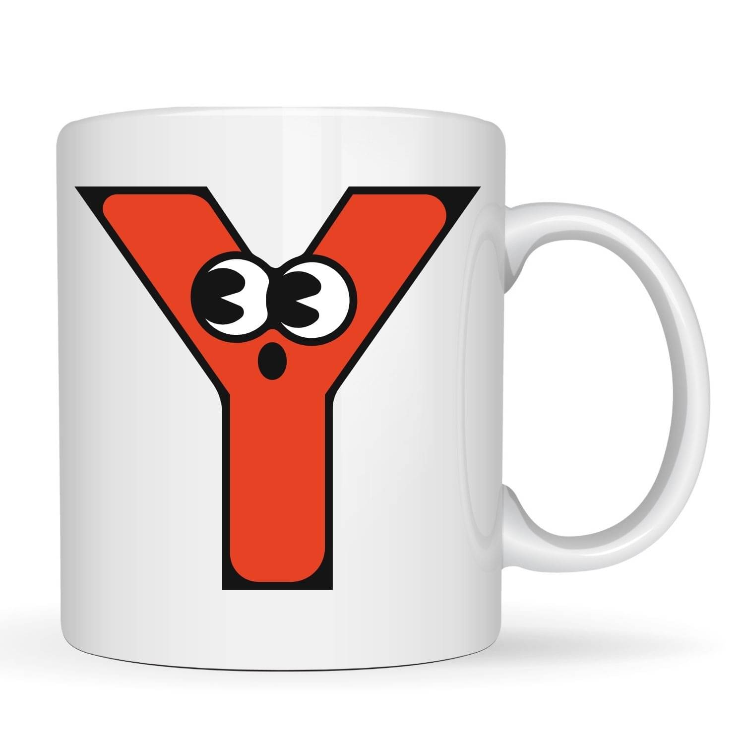     			Ridaa Cute Alphabet Mug Y Ceramic Coffee Mug 350 mL ( Pack of 1 )