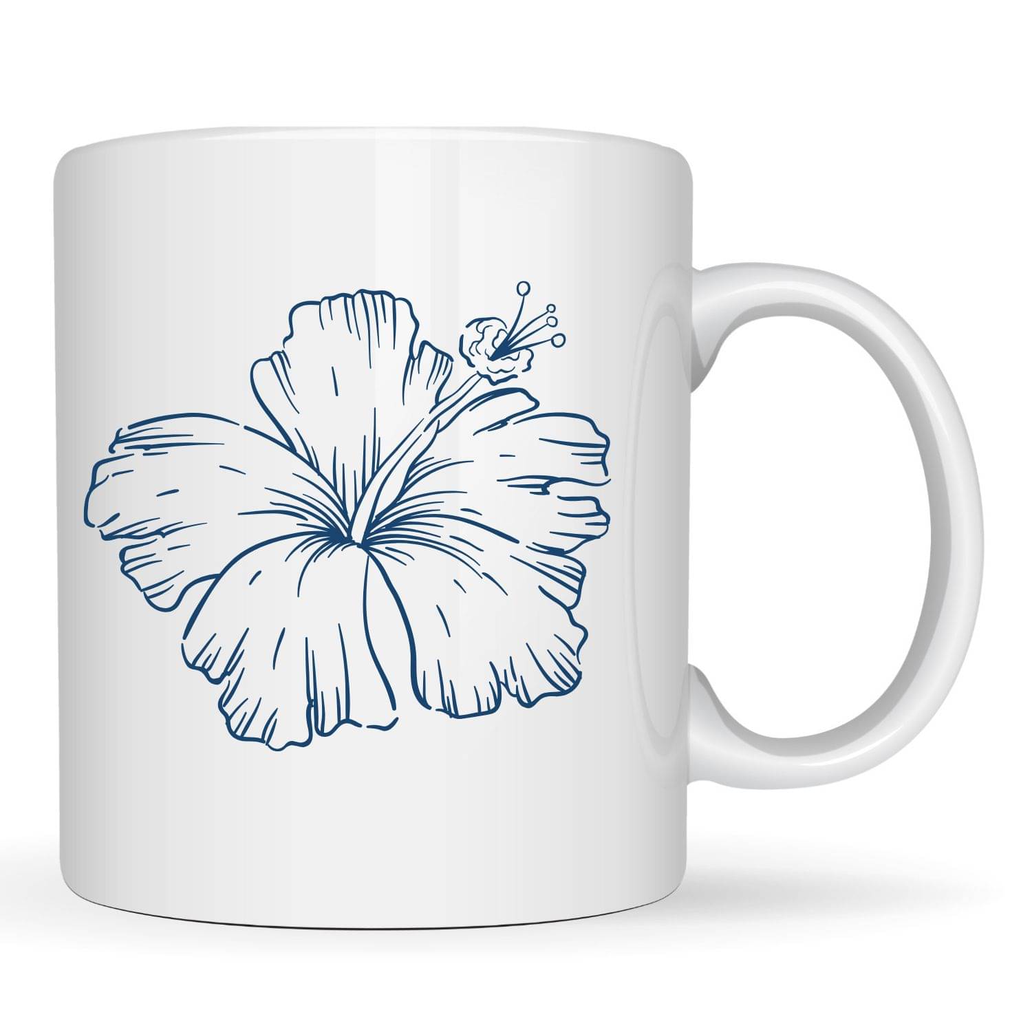     			Ridaa Cute Flower Mug Ceramic Coffee Mug 350 mL ( Pack of 1 )