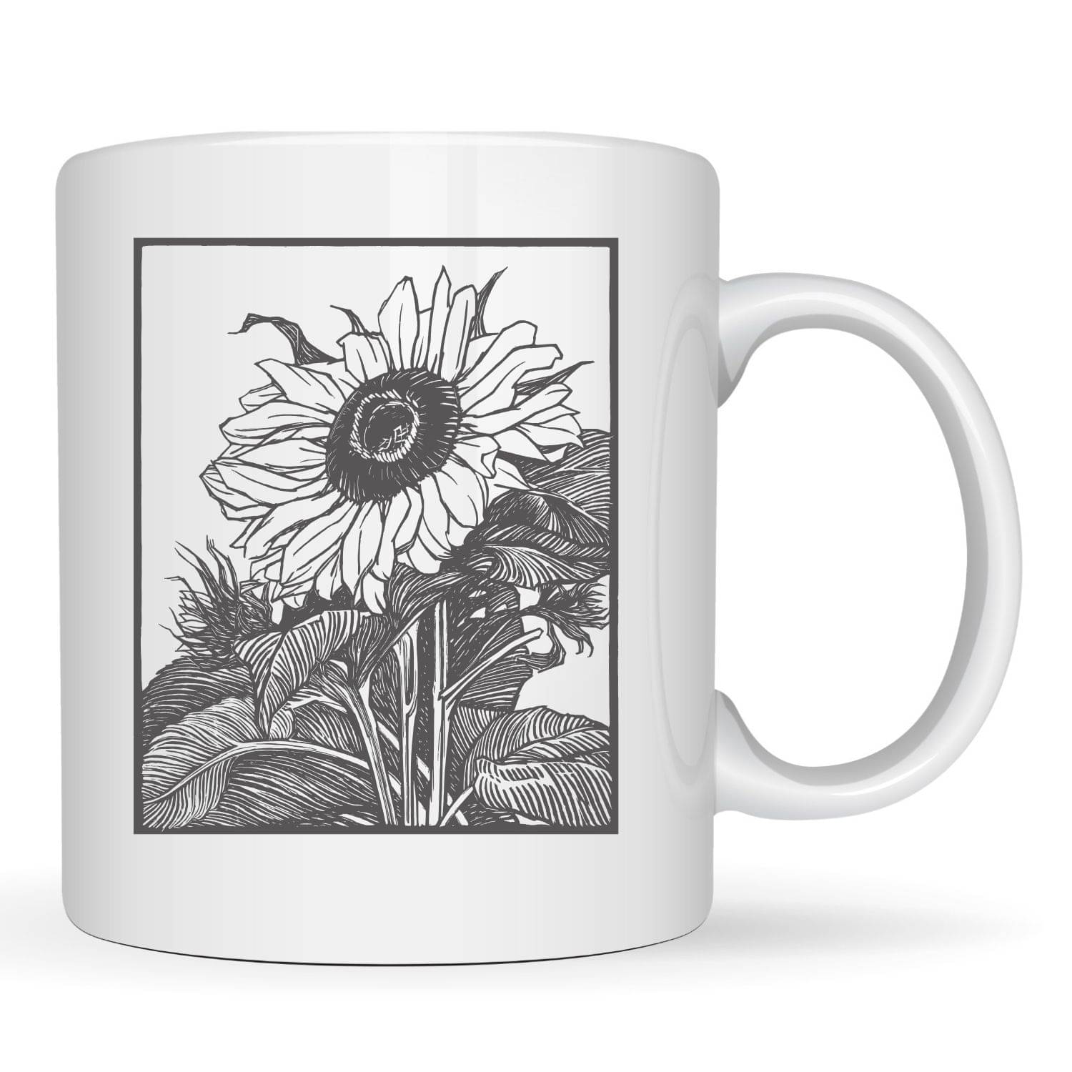     			Ridaa Cute Flower Mug Ceramic Coffee Mug 350 mL ( Pack of 1 )