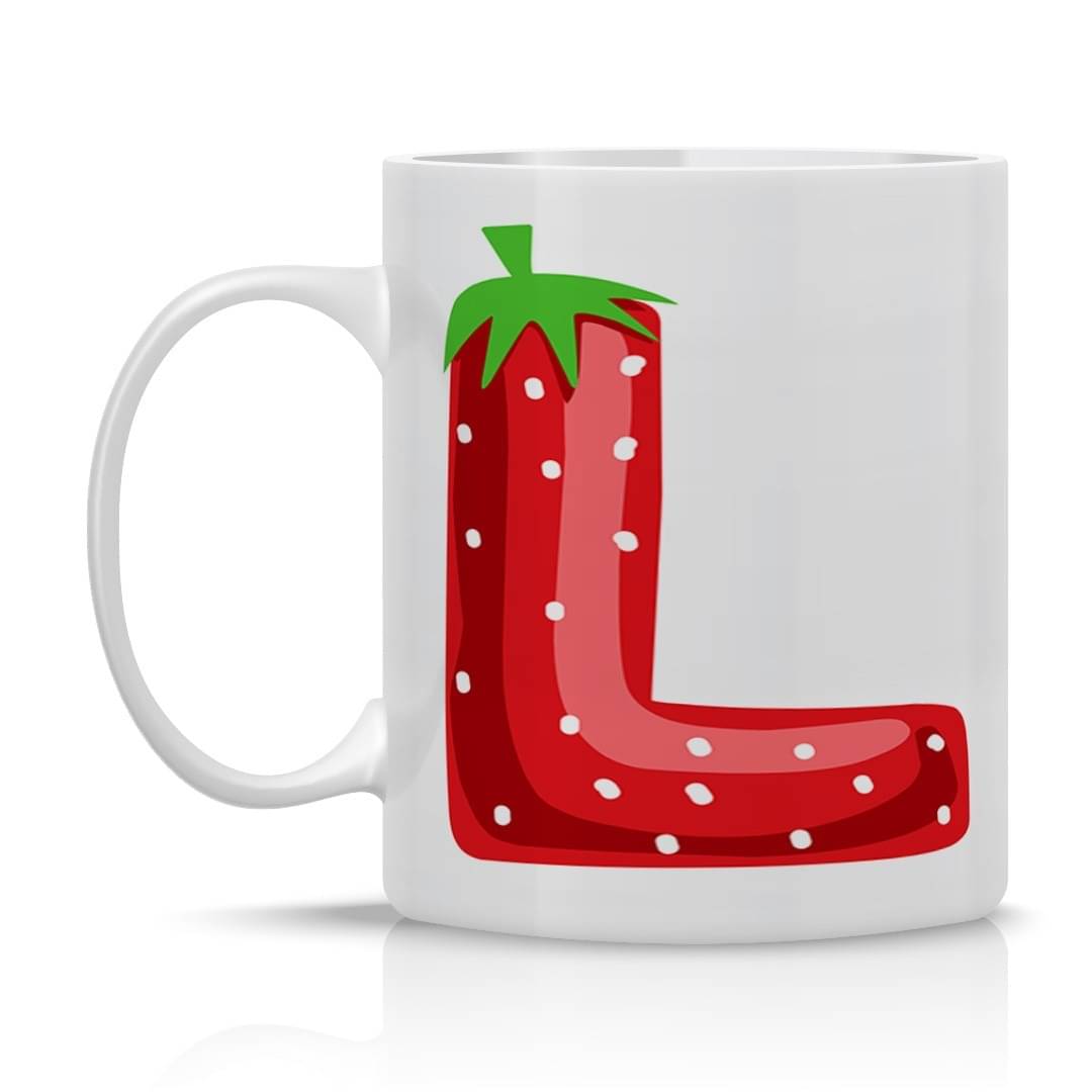     			Ridaa Strawberry Mug L Ceramic Coffee Mug 350 mL ( Pack of 1 )