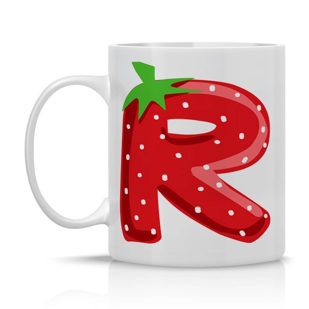     			Ridaa Strawberry Mug R Ceramic Coffee Mug 350 mL ( Pack of 1 )