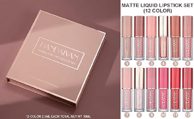     			Shizuka Multi Matte Transferproof Liquid Lipstick ( Pack of 12 )