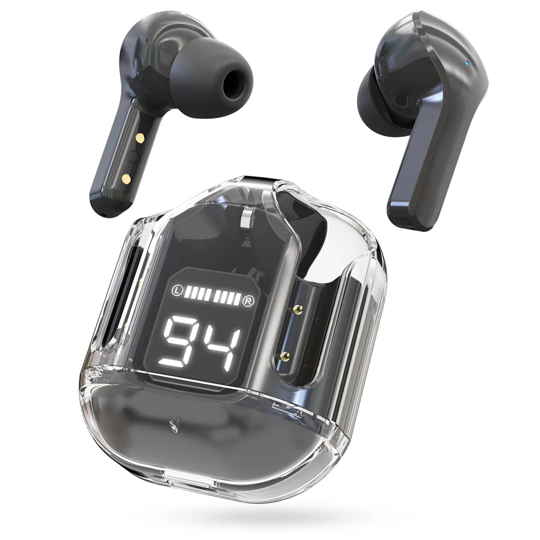 Tecsox Ultrapod In Ear Bluetooth Earbuds | 5 Hr PlayTime | IPX4(Splash Proof) Powerfull Bass TWS-Bluetooth Headphone V 5.1 Black Tecsox Ultrapod In Ear Bluetooth Earbuds | 5 Hr PlayTime | IPX4(Splash Proof) Powerfull Bass TWS-Bluetooth Headphone V 5.1 Black