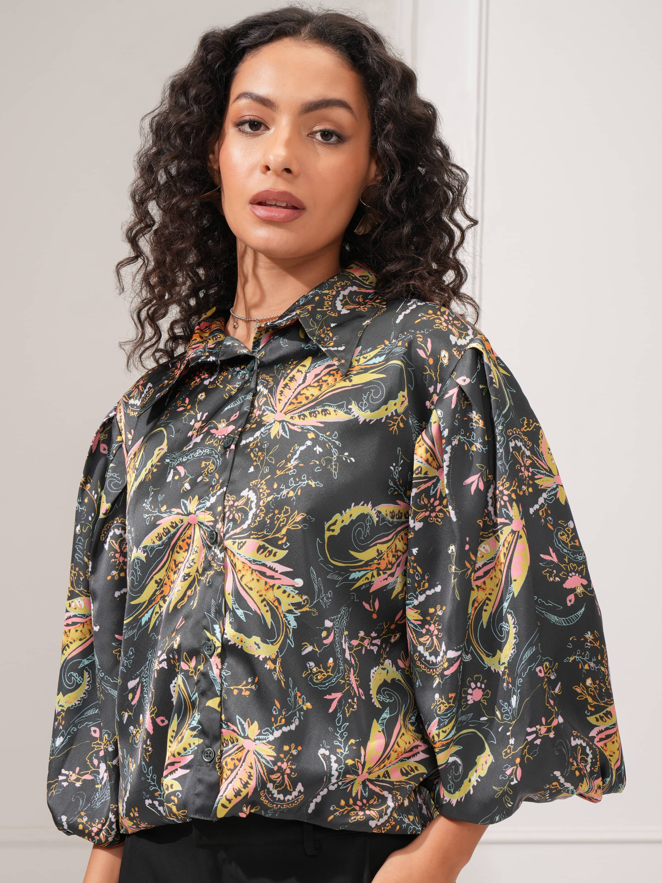     			Tokyo Talkies Women's Polyester Regular Top ( Green )