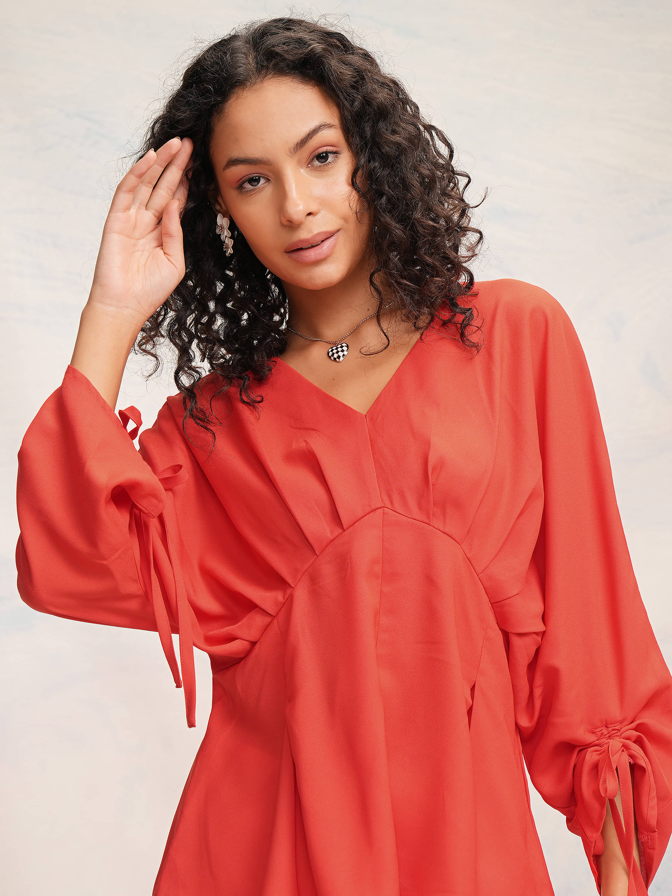     			Tokyo Talkies Women's Polyester Regular Top ( Red )