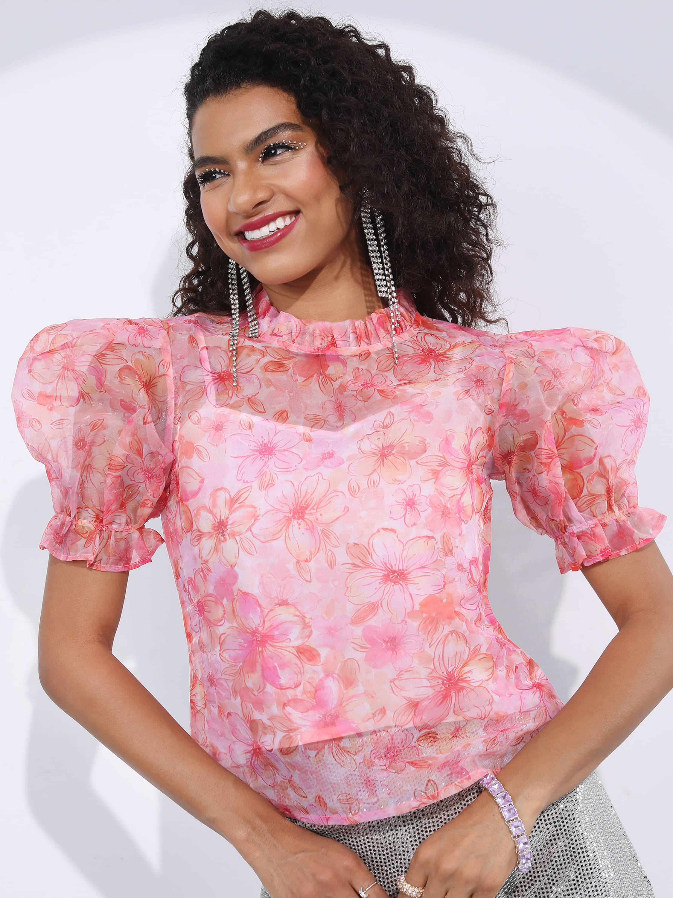     			Tokyo Talkies Women's Polyester Regular Top ( Red )