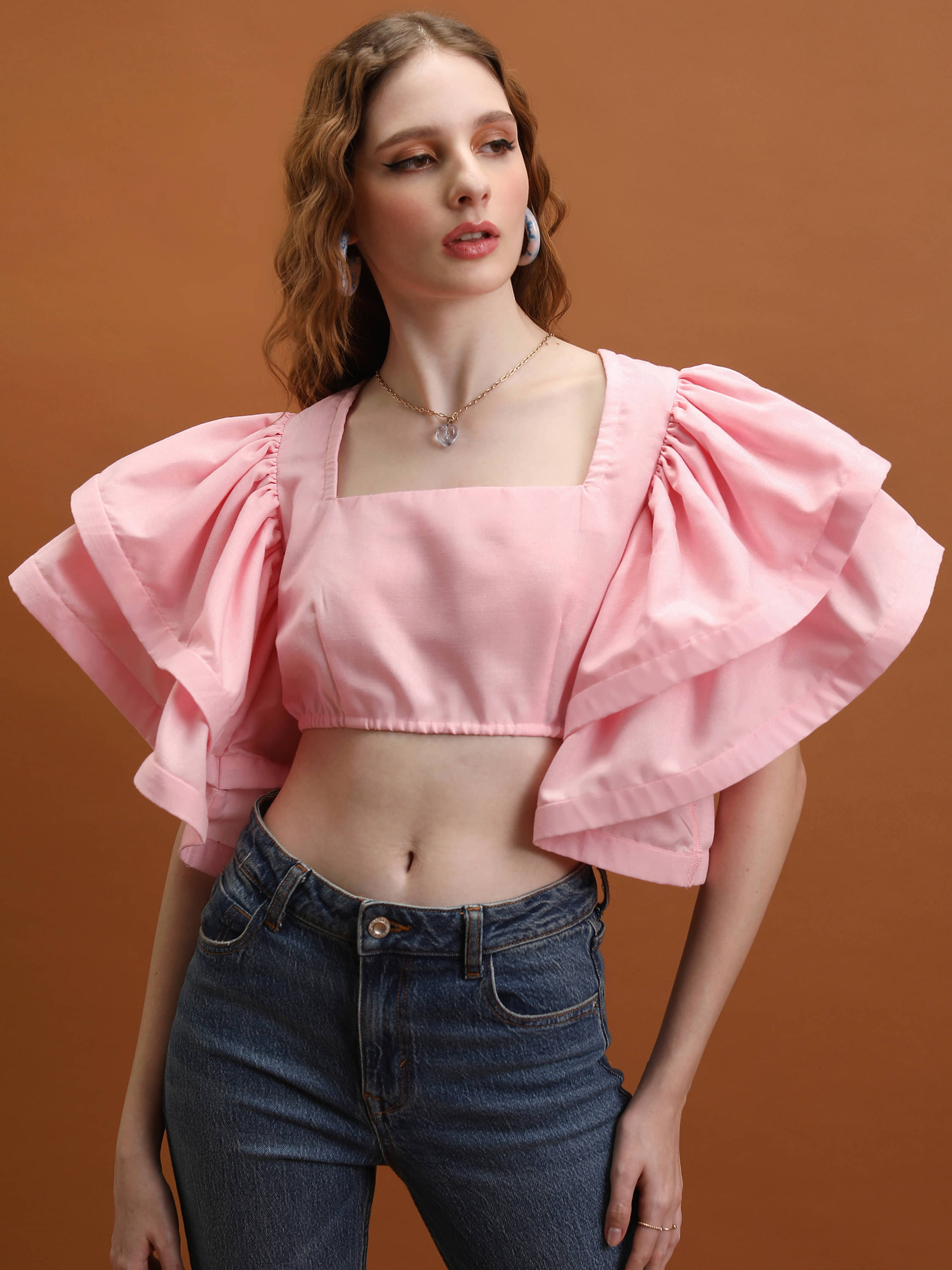     			Tokyo Talkies Women's Polyester Regular Top ( Red )