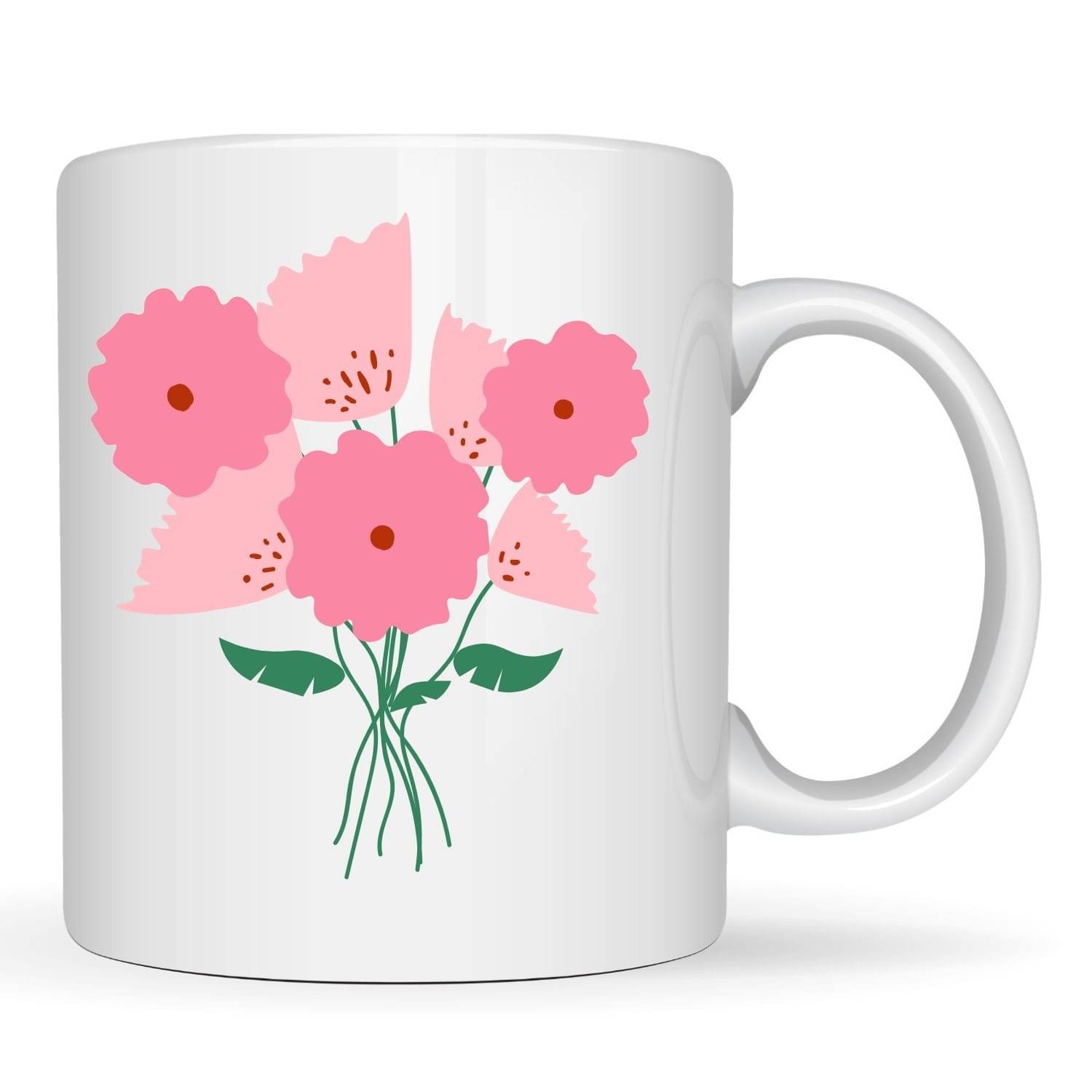 maddock corp Cute Flower Mug Ceramic Coffee Mug 350 mL ( Pack of 1 ) maddock corp Cute Flower Mug Ceramic Coffee Mug 350 mL ( Pack of 1 )