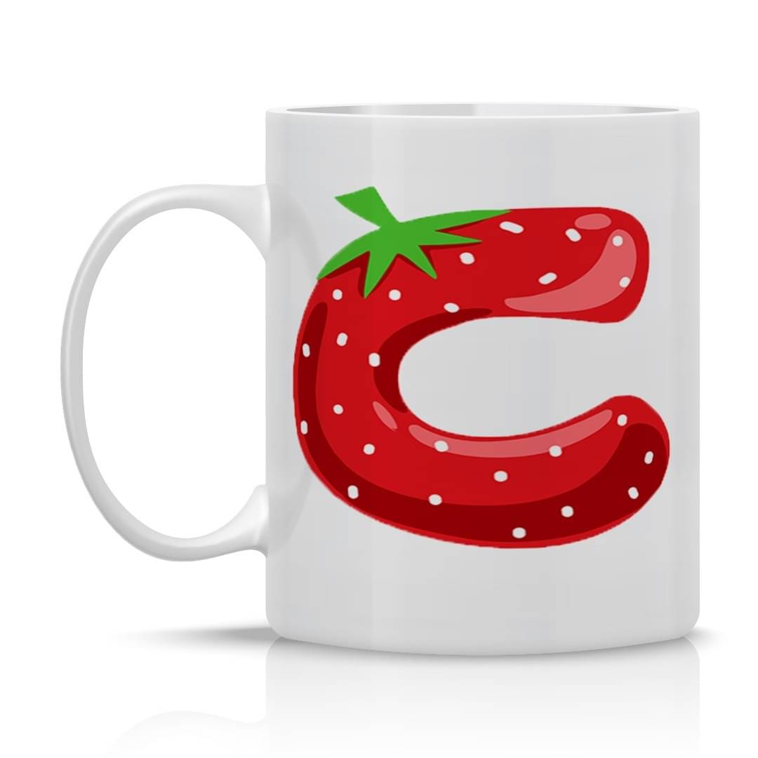     			maddock corp Strawberry Mug C Ceramic Coffee Mug 350 mL ( Pack of 1 )
