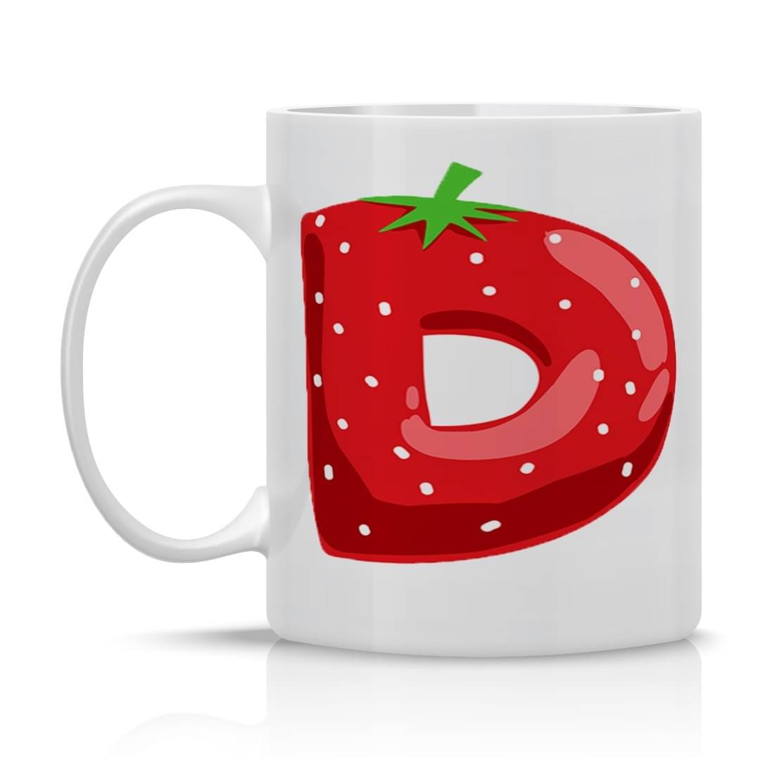     			maddock corp Strawberry Mug D Ceramic Coffee Mug 350 mL ( Pack of 1 )