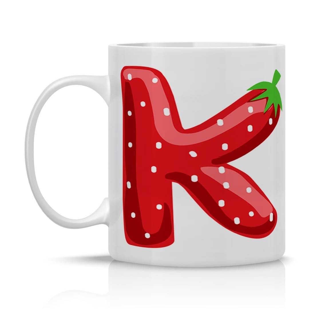     			maddock corp Strawberry Mug K Ceramic Coffee Mug 350 mL ( Pack of 1 )
