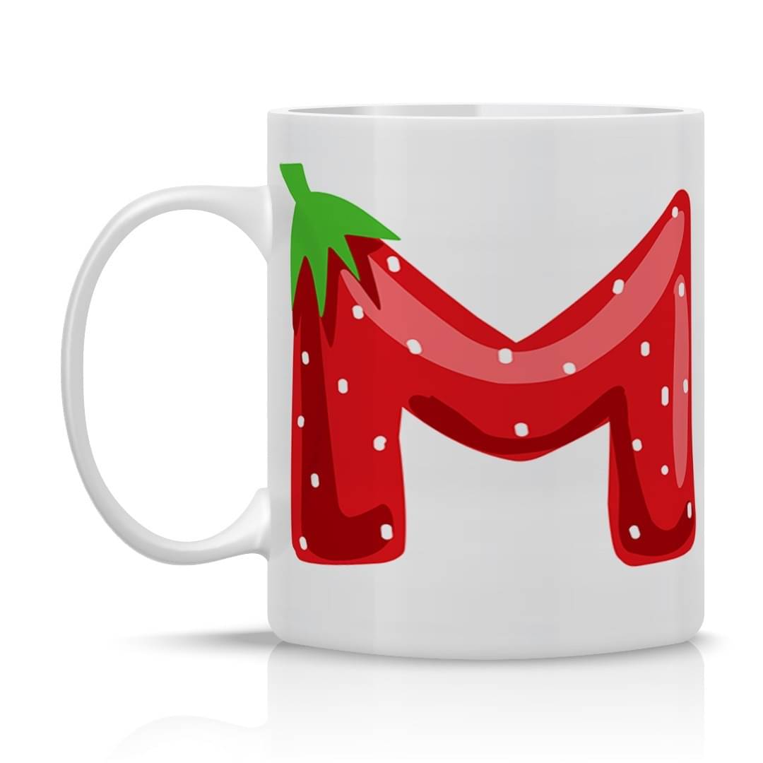     			maddock corp Strawberry Mug M Ceramic Coffee Mug 350 mL ( Pack of 1 )