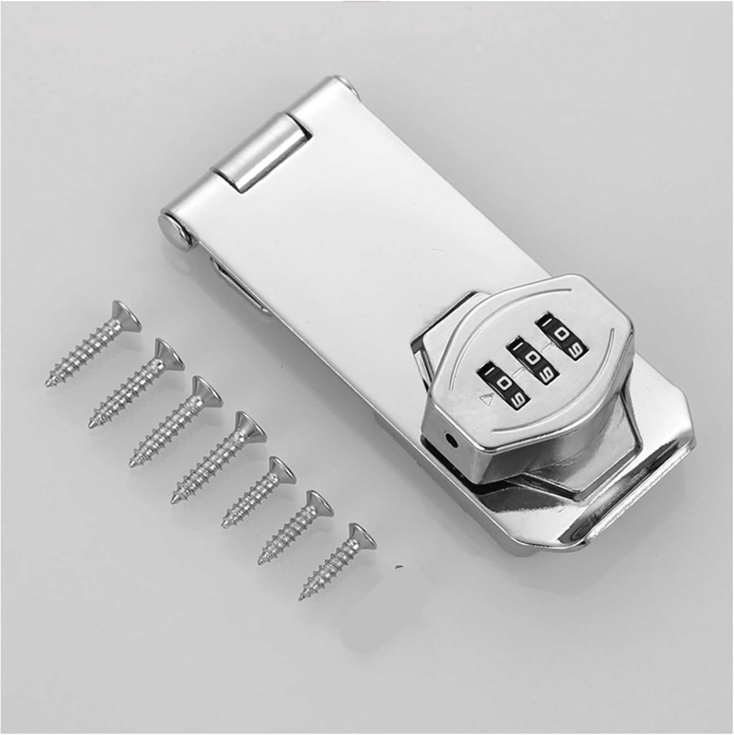     			3 Digit Cabinet Lock Stainless Steel keyless Entry Door Lock deadbolt Keypad Mechanical Digital Combination Double Security Keyless Stainless Steel Door Lock Code Higher Security (10.1x4.1 cm)