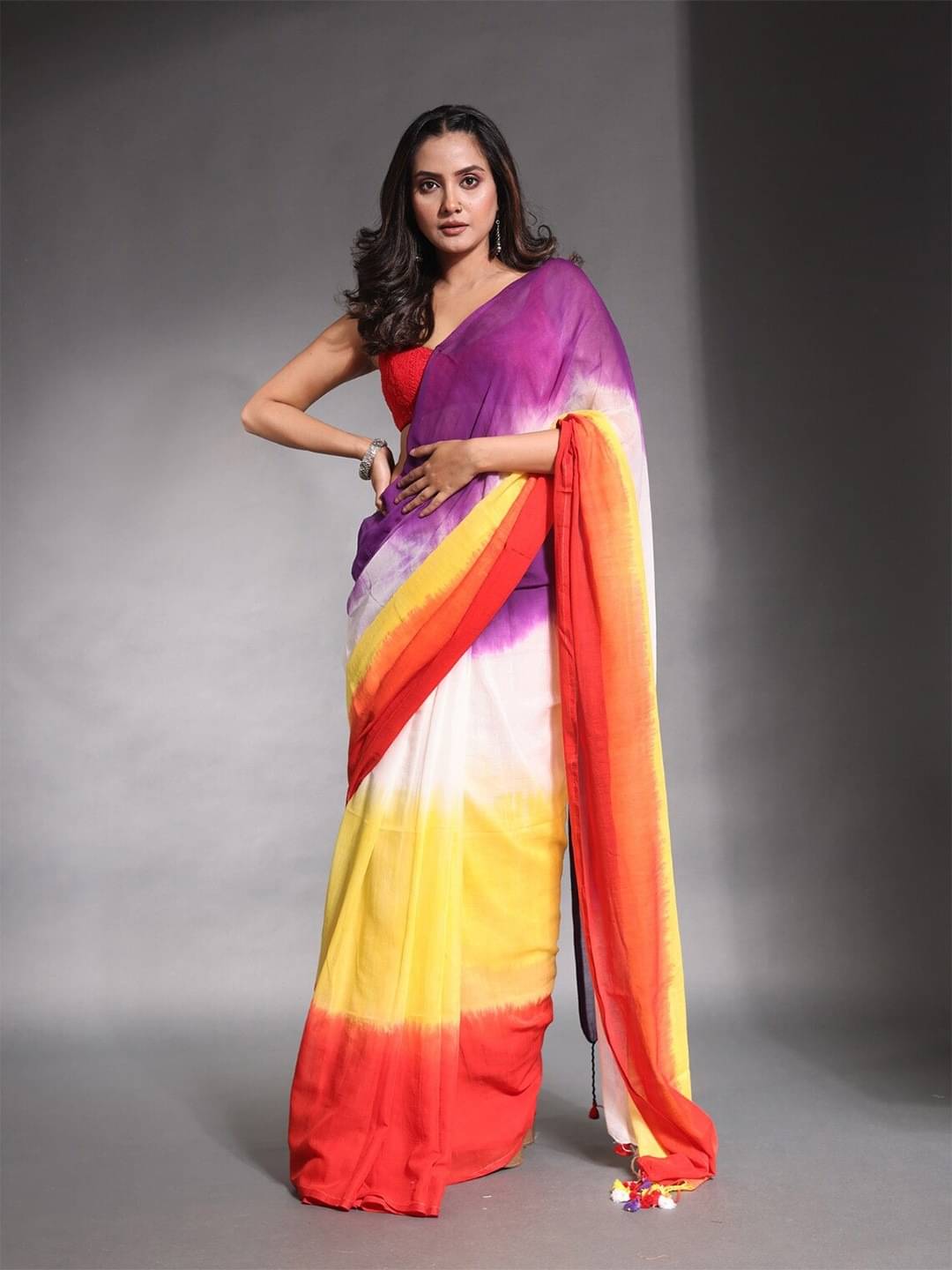 A TO Z CART Linen Striped Regular Saree With Unstitched Blouse Piece ( Yellow ) A TO Z CART Linen Striped Regular Saree With Unstitched Blouse Piece ( Yellow )