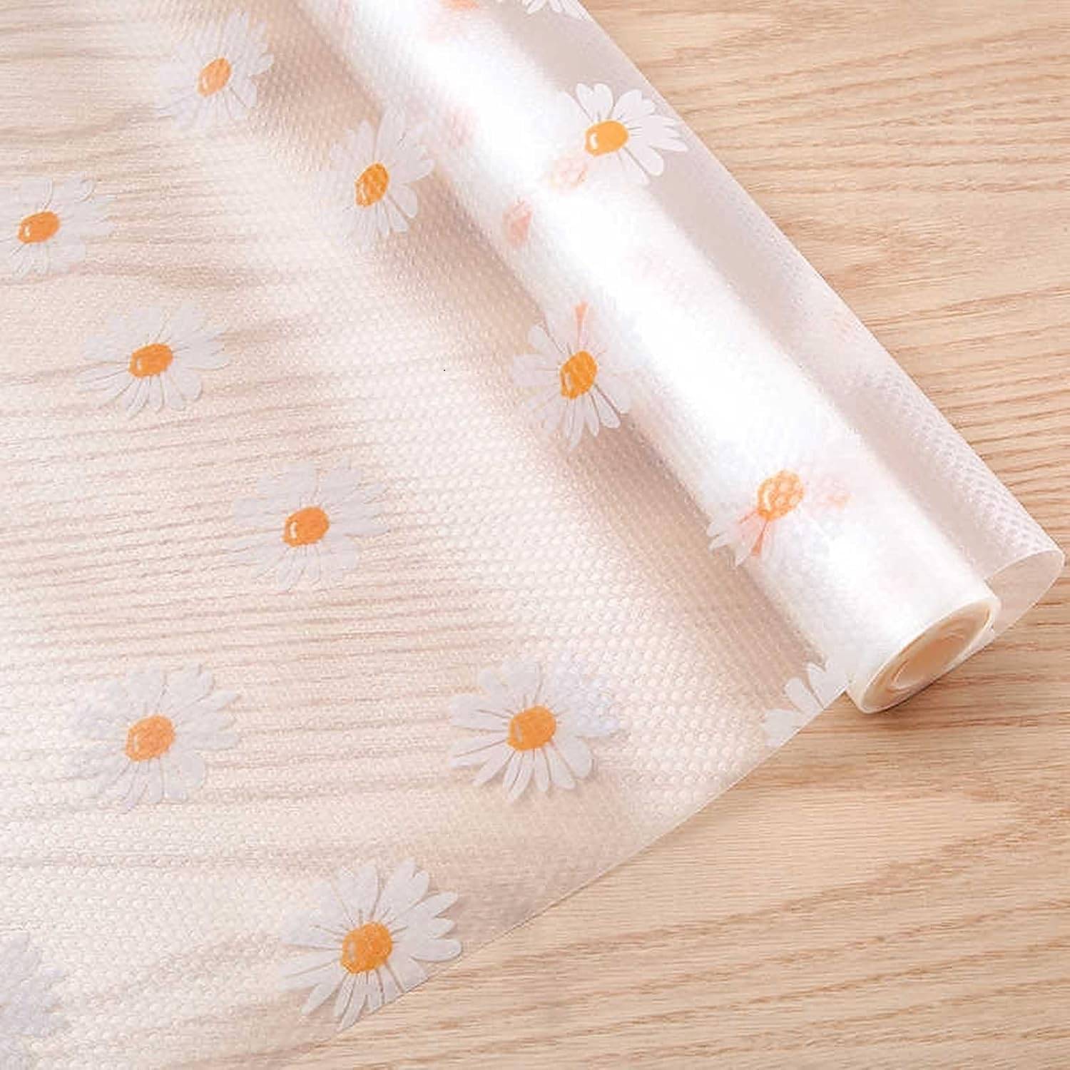 Anti-Slip Kitchen Cabinet Drawer Shelf Mat Liner Sheets Waterproof Strong Table Mat EVA for Bathroom Multipurpose Use (45 cm x 125 cm) (Transparent White) Anti-Slip Kitchen Cabinet Drawer Shelf Mat Liner Sheets Waterproof Strong Table Mat EVA for Bathroom Multipurpose Use (45 cm x 125 cm) (Transparent White)