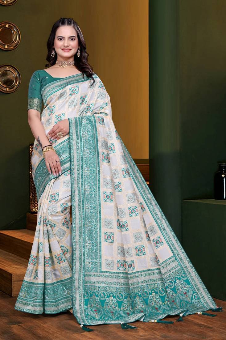 Apnisha Jacquard Woven Regular Saree With Unstitched Blouse Piece ( Multicolor 12 ) Apnisha Jacquard Woven Regular Saree With Unstitched Blouse Piece ( Multicolor 12 )