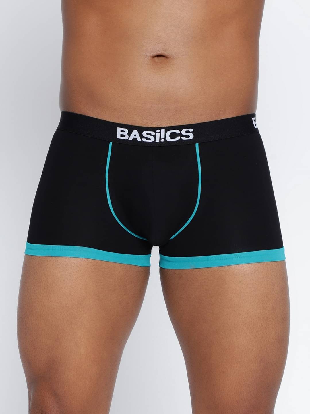     			BASIICS By La Intimo Pack of 1 Cotton Blend Trunks For Men's ( Multicolor )