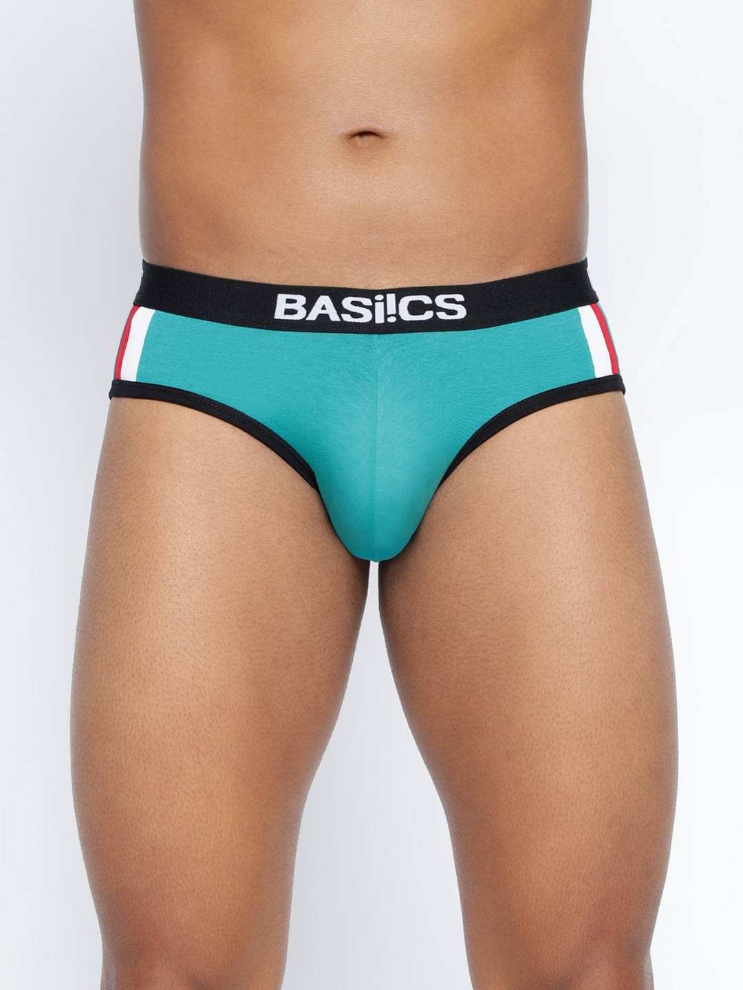 BASIICS By La Intimo Pack of 1 Cotton Blend Briefs For Men's ( Teal ) BASIICS By La Intimo Pack of 1 Cotton Blend Briefs For Men's ( Teal )