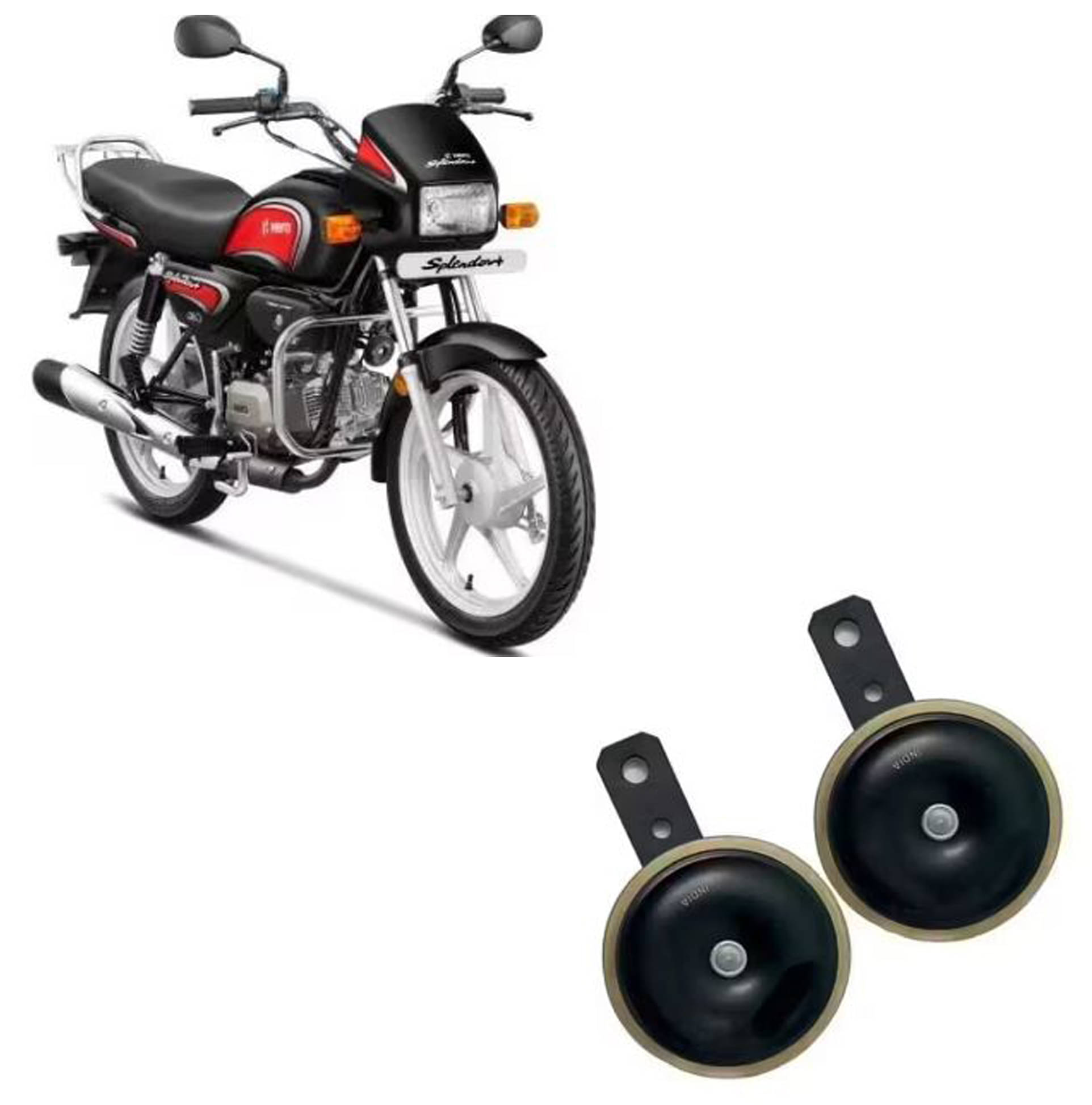     			CREATOR Horn For Two Wheelers Only - Set of 2 (High & Low Tone)