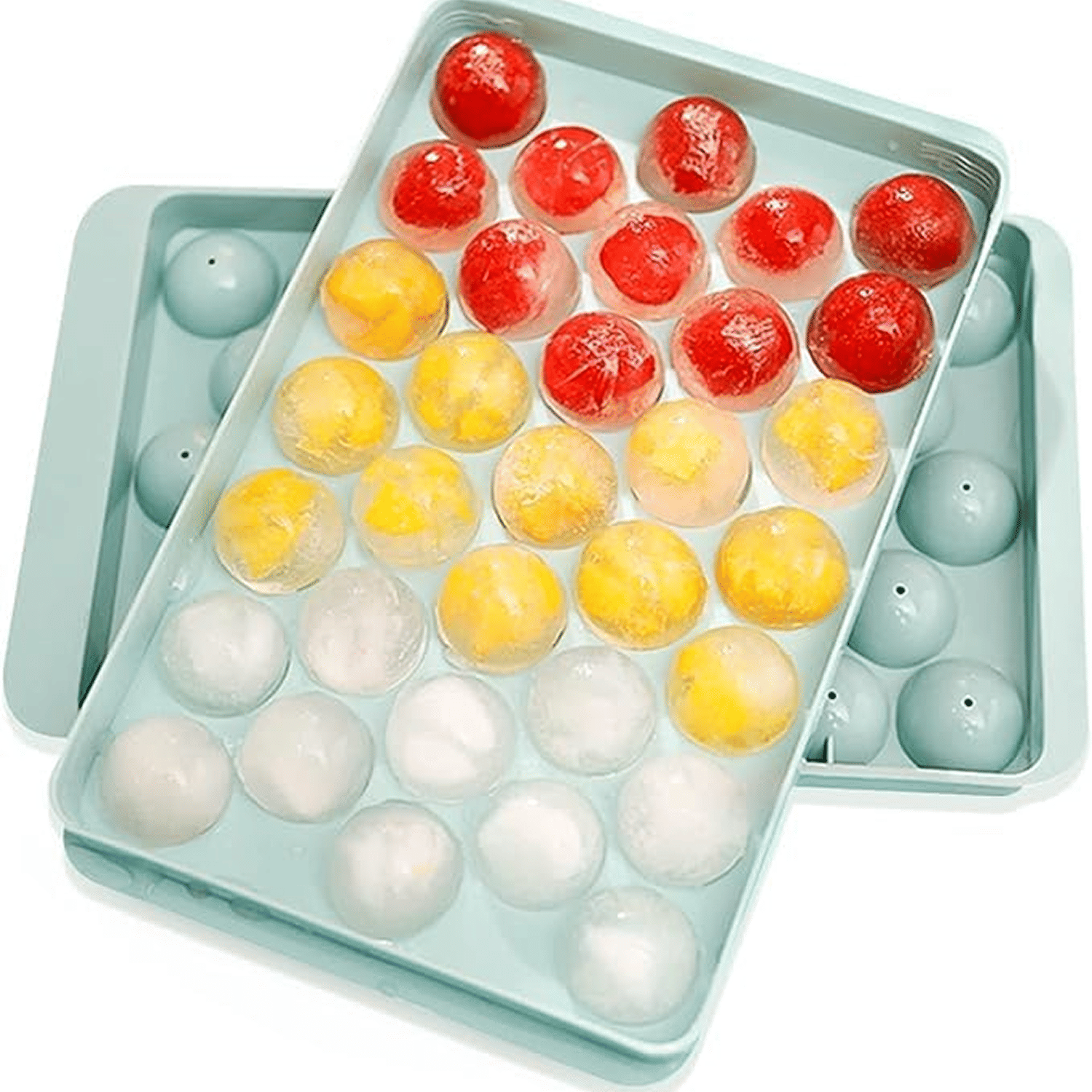     			Cavity Ice Trays for Freezer, Ice Cube Tray, Ice Cube Tray with lid, Round ice Cube Tray
