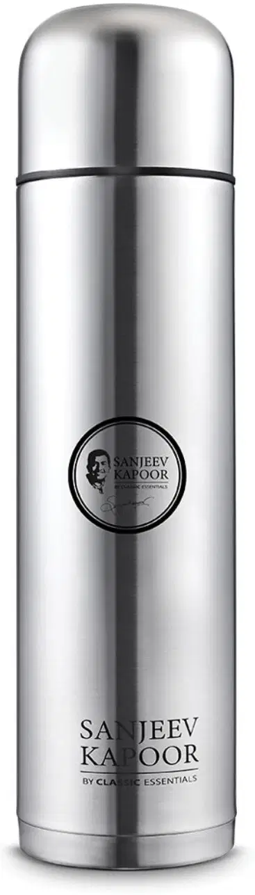 Classic Essenitals Silver Steel Flask ( 1000 ml )