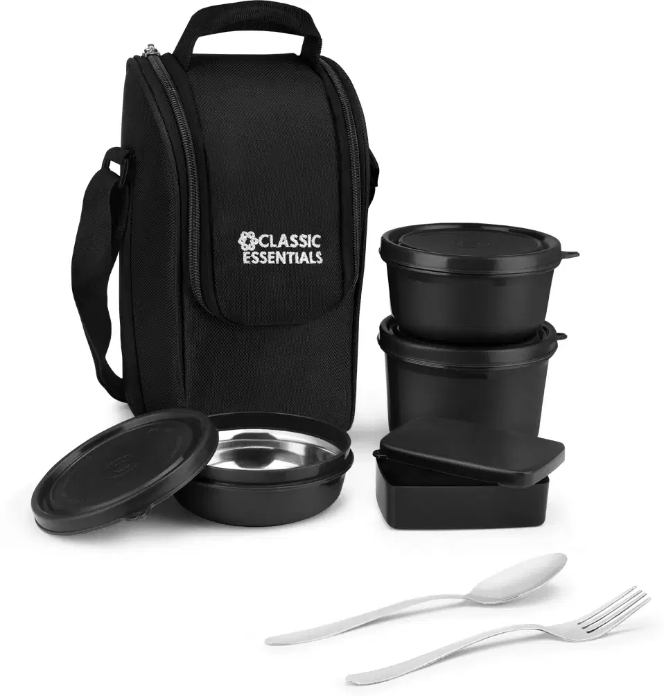 Classic Essenitals Stainless Steel Lunch Box 4 - Container ( Pack of 1 )