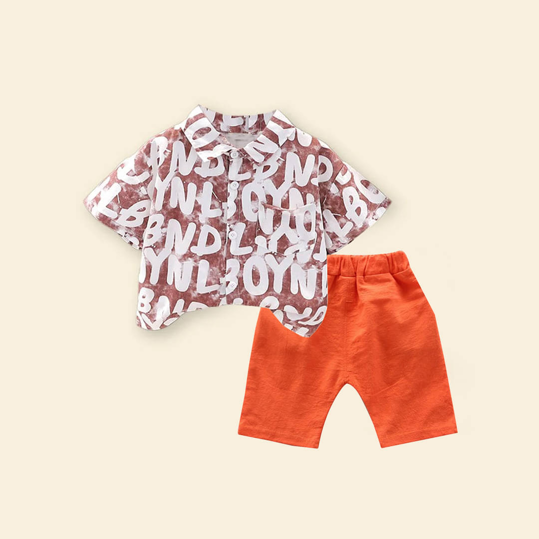 DANGAR Pack of 1 Unisex Cotton Blend Shirt & Shorts Set ( Maroon ) DANGAR Pack of 1 Unisex Cotton Blend Shirt & Shorts Set ( Maroon )