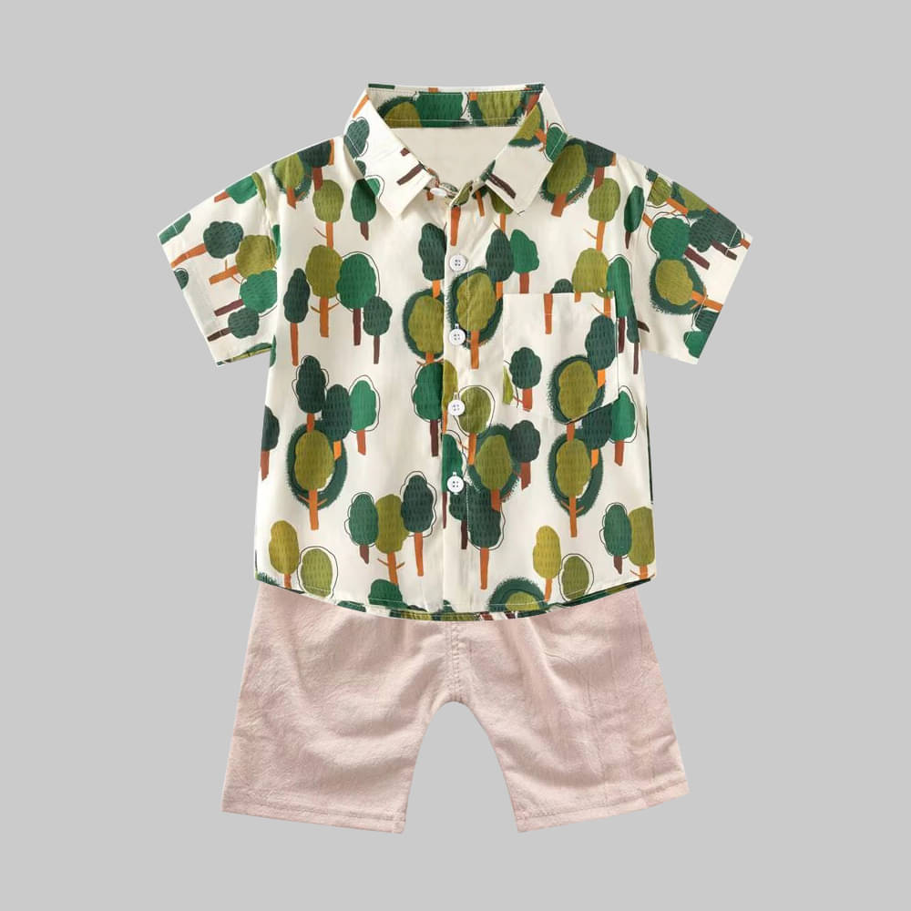 DANGAR Pack of 1 Unisex Cotton Blend Shirt & Shorts Set ( Multicolor )     			DANGAR Pack of 1 Unisex Cotton Blend Shirt & Shorts Set ( Multicolor )