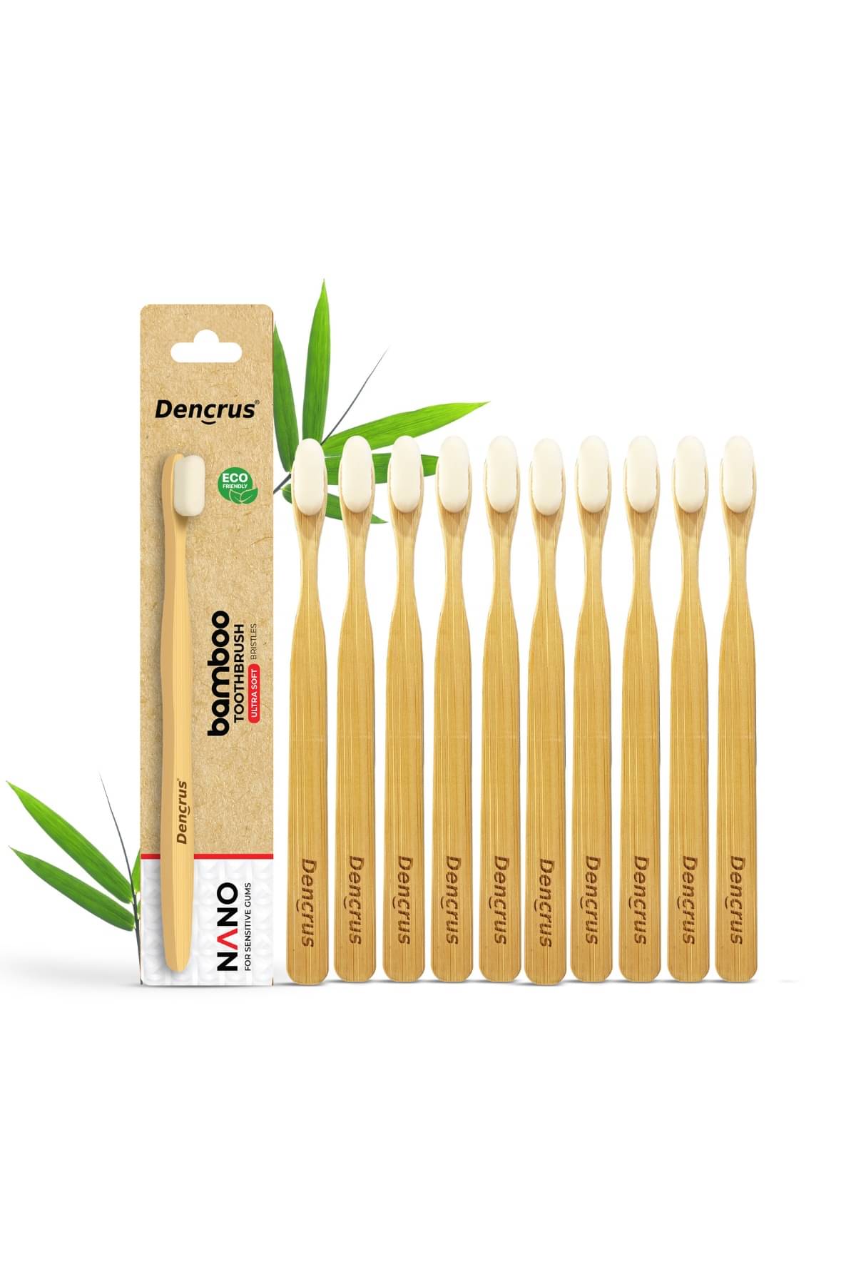     			Dencrus Nano Bamboo Toothbrush DENNANOT10 Pack of 10