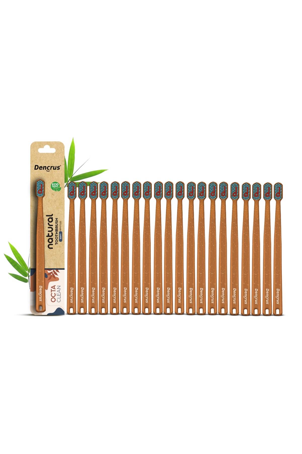     			Dencrus Octa Clean Bamboo Toothbrush DENOCT20 Pack of 20