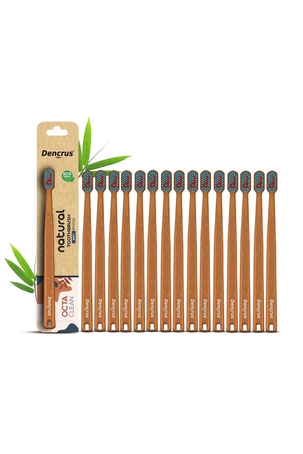     			Dencrus Octa Clean Bamboo Toothbrush DENOCT15 Pack of 15