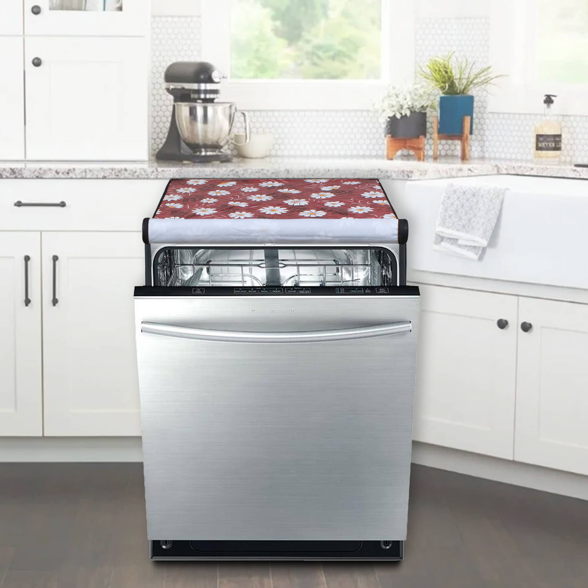     			Dream Care Single PVC Silver Dishwasher Cover