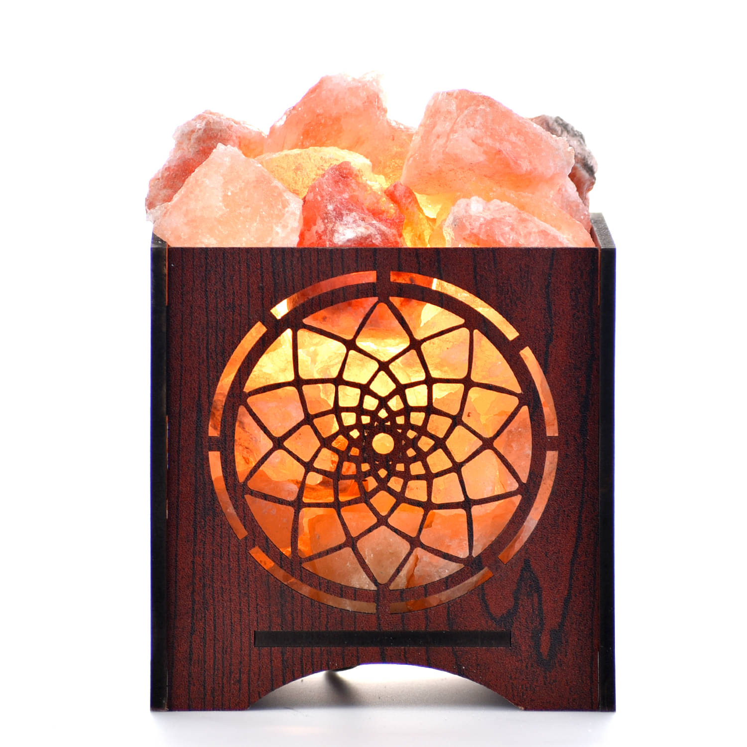GLOBAL AROMA Orange Himalayan Salt Table Lamp ( Pack of 1 ) GLOBAL AROMA Orange Himalayan Salt Table Lamp ( Pack of 1 )