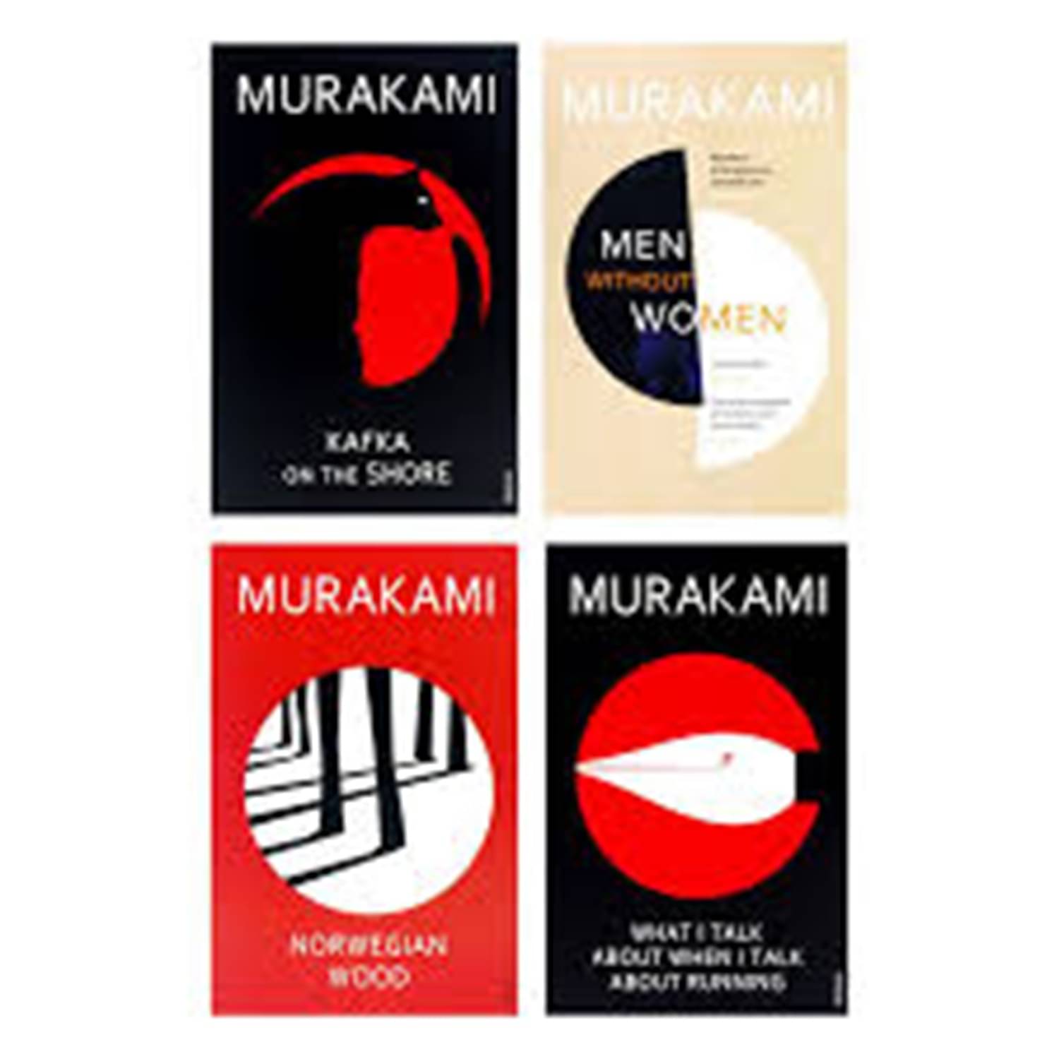 Haruki Murakami Collection 4 Books Set (Men Without Women, What I Talk About When I Talk About Running, Norwegian Wood, Kafka on the Shore) Haruki Murakami Collection 4 Books Set (Men Without Women, What I Talk About When I Talk About Running, Norwegian Wood, Kafka on the Shore)