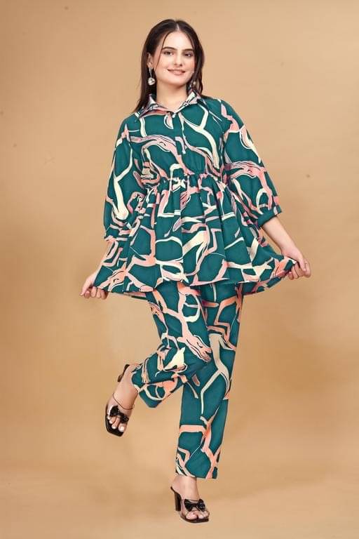     			Honey Creation Women Crepe Printed Straight Kurti ( Multicolor )