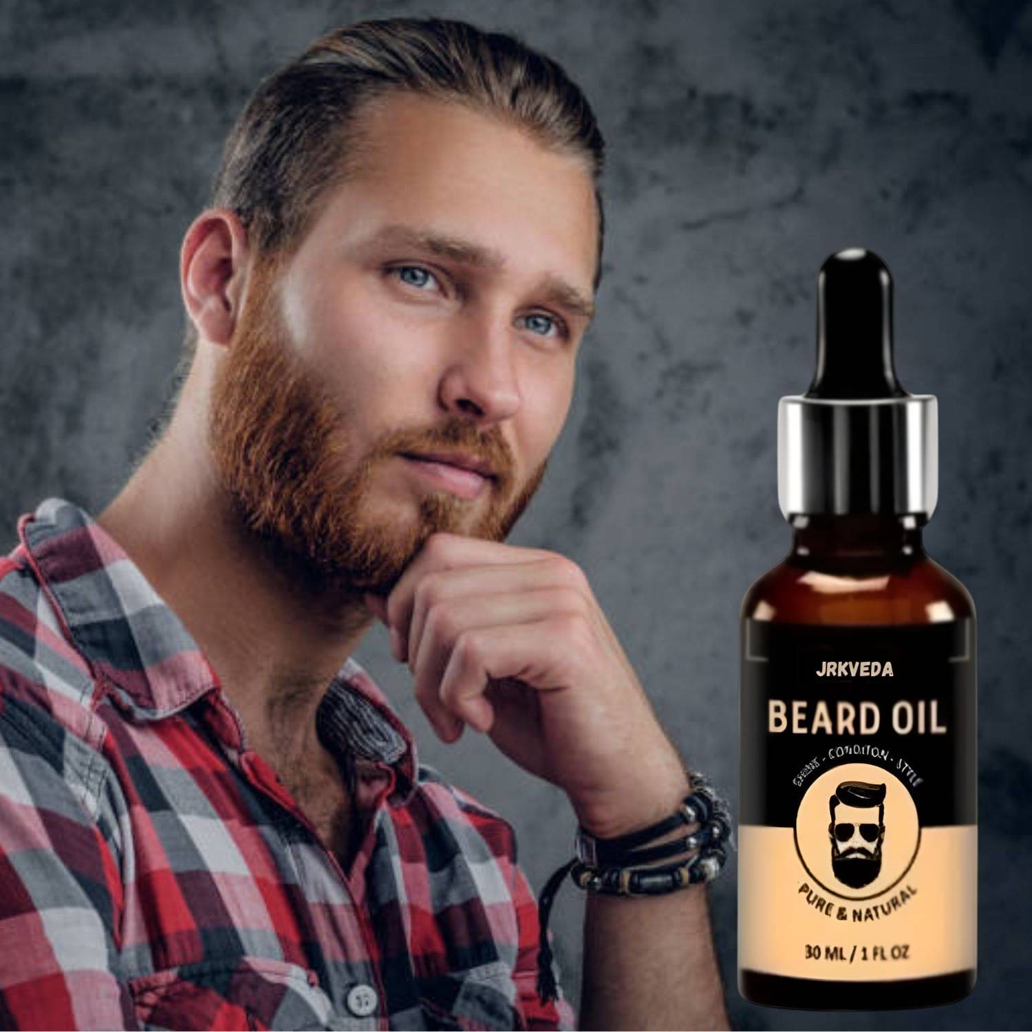     			JRKVEDA Vitamin E Promotes Beard Growth Beard Oil 30 ml