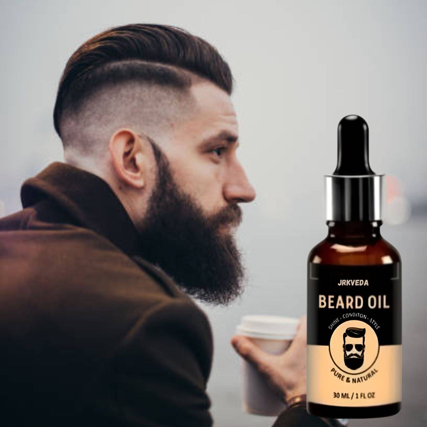 JRKVEDA Vitamin E Promotes Beard Growth Beard Oil 30 ml     			JRKVEDA Vitamin E Promotes Beard Growth Beard Oil 30 ml