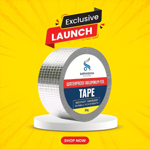 Leakage Repair Waterproof Tape for Pipe Leakage Roof Water Leakage Solution (5 Meter), Waterproof Leakage Repair Adhesive Aluminium Foil Butyl Tape for Pipe Roof, roof leakage tape, Adhesive Tape, Leakage Repair Tape, Waterproof Leakage Repair tape     			Leakage Repair Waterproof Tape for Pipe Leakage Roof Water Leakage Solution (5 Meter), Waterproof Leakage Repair Adhesive Aluminium Foil Butyl Tape for Pipe Roof, roof leakage tape, Adhesive Tape, Leakage Repair Tape, Waterproof Leakage Repair tape