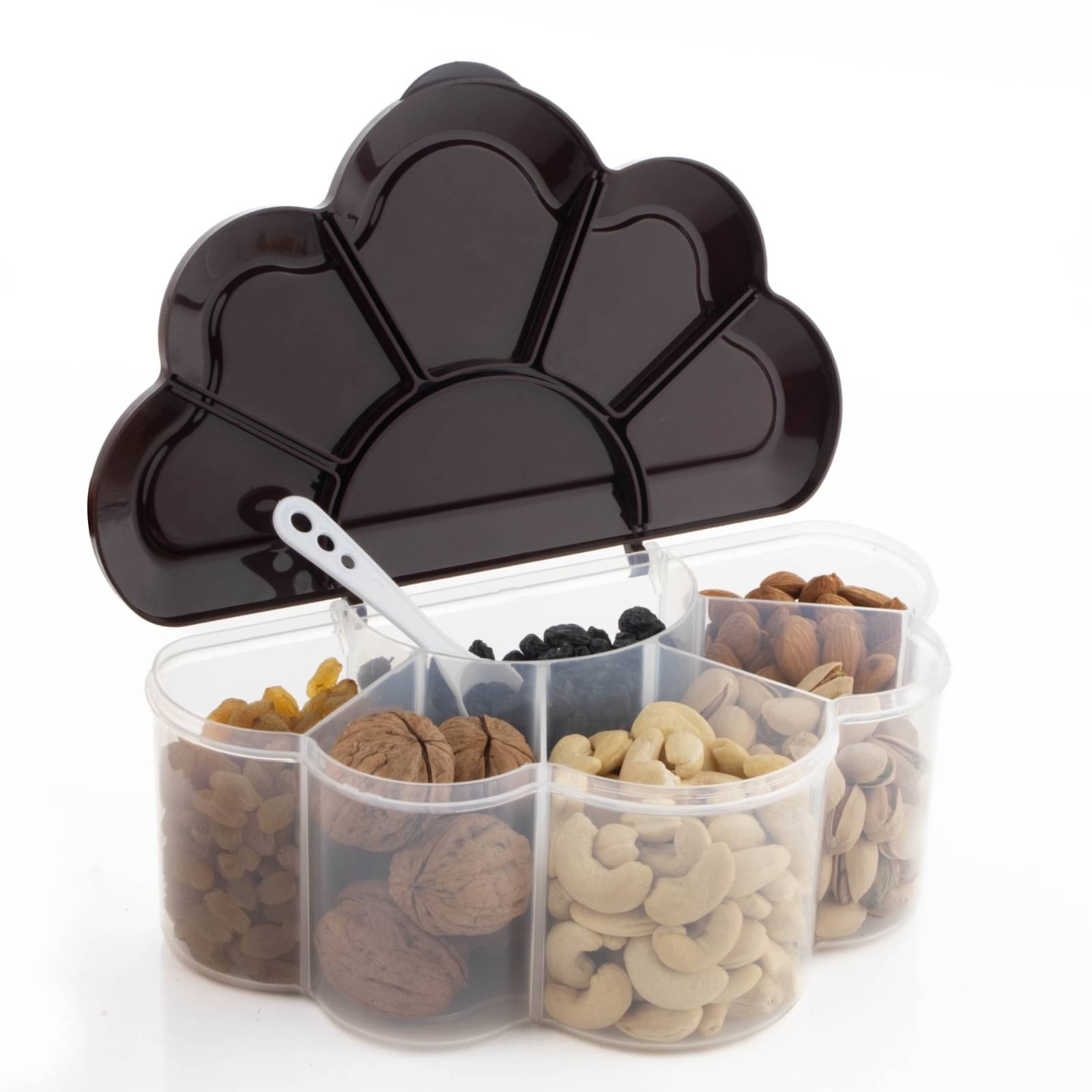     			MAGICSPOON Cloudy Dry Fruit Box Polyproplene Brown Utility Container ( Set of 1 )