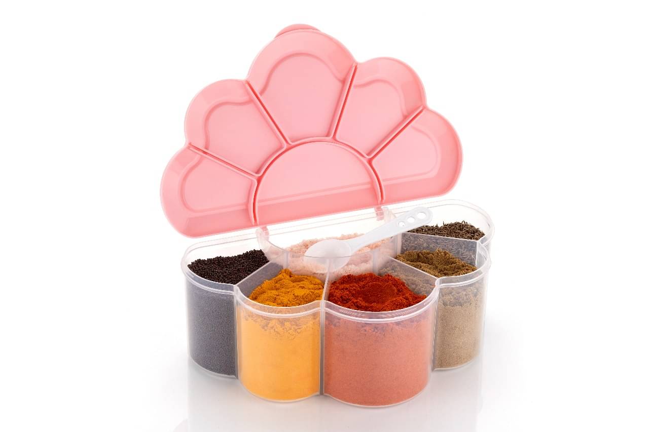     			MAGICSPOON Masala Container Polyproplene Pink Spice Container ( Set of 1 )