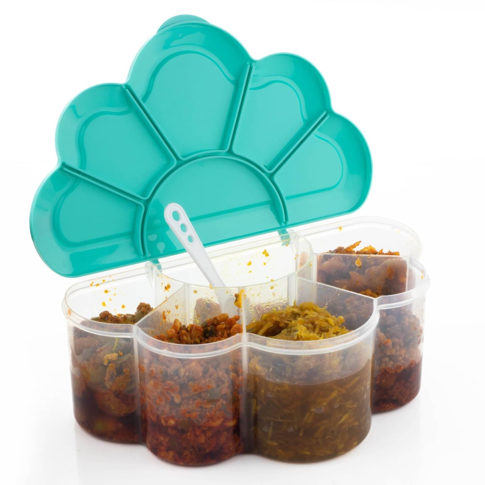     			MAGICSPOON Pickle Jar Polyproplene Sea Green Pickle Container ( Set of 1 )