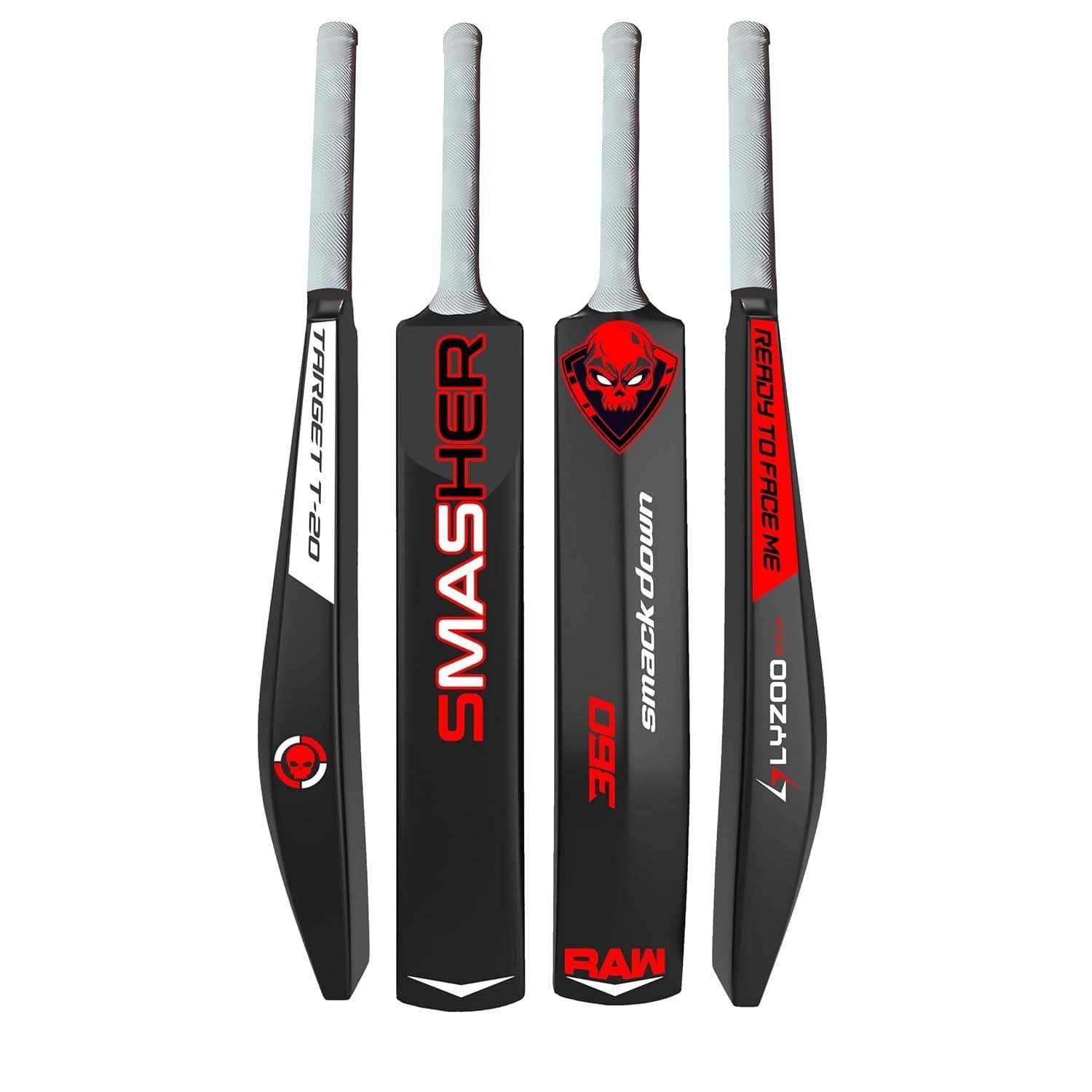 MINESFIT Smasher Plastic Cricket Bat for Kids & Adults | Lightweight Durable & Sturdy Design | Unisex Hard PVC Cricket Bat with Anti-Slip Grip | Outdoor & Indoor Play | Color - Black & Red MINESFIT Smasher Plastic Cricket Bat for Kids & Adults | Lightweight Durable & Sturdy Design | Unisex Hard PVC Cricket Bat with Anti-Slip Grip | Outdoor & Indoor Play | Color - Black & Red