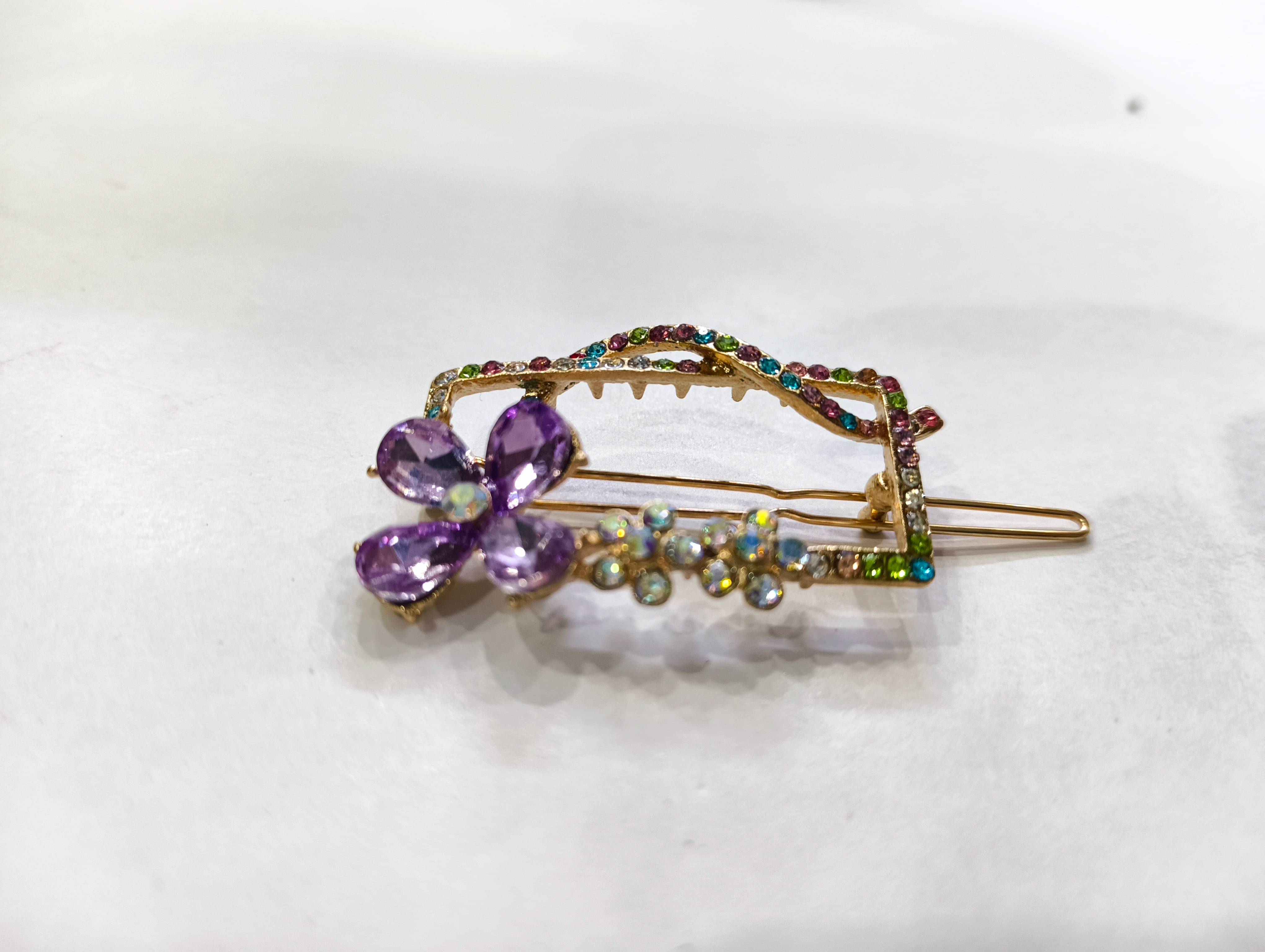     			Mehak Creation Gold Girls Hair Clip ( Pack of 6 )