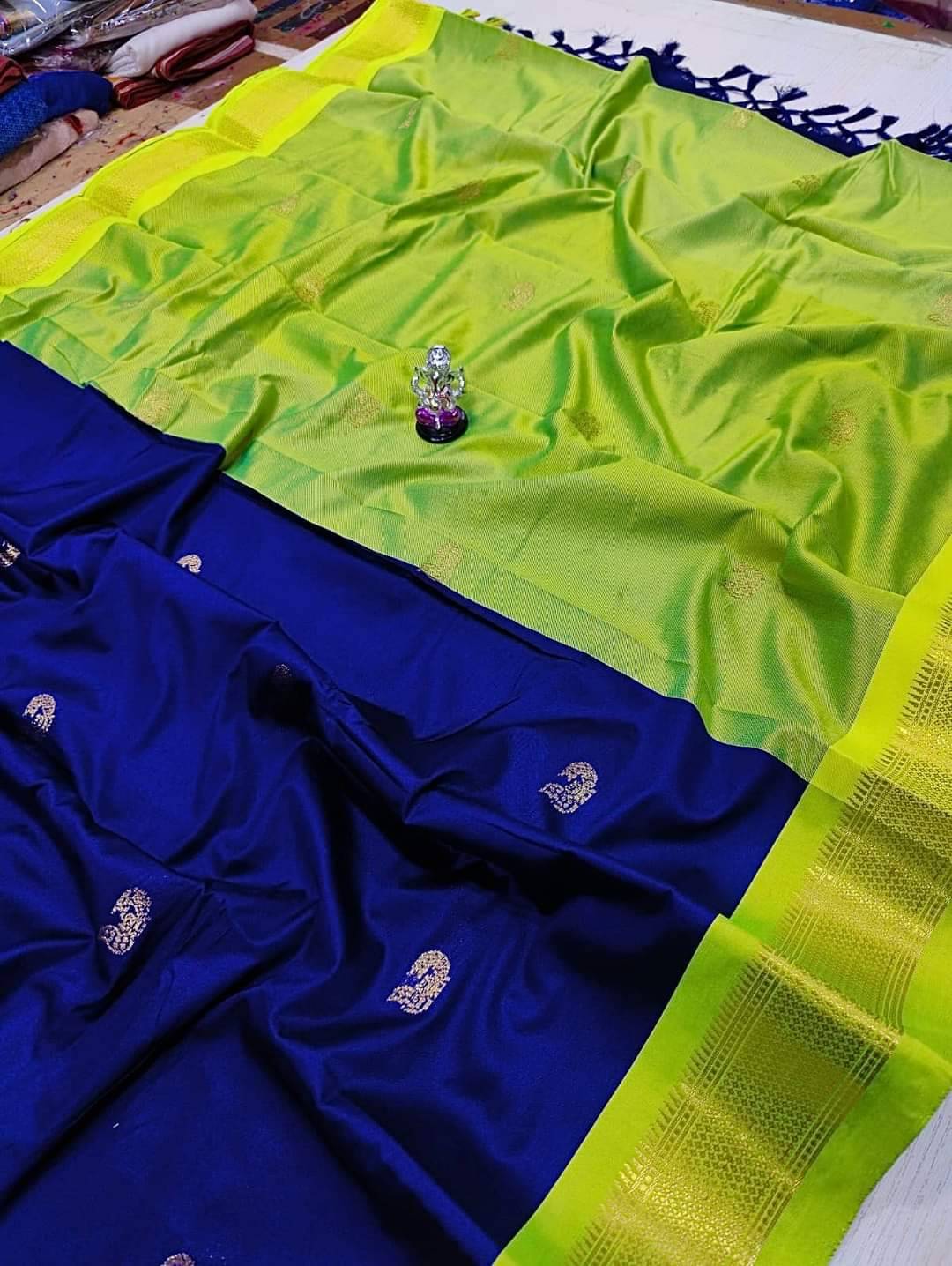    			NST5 Cotton Silk Woven Design Paithani Sarees With Unstitched Blouse Piece ( Multicolor 17 )