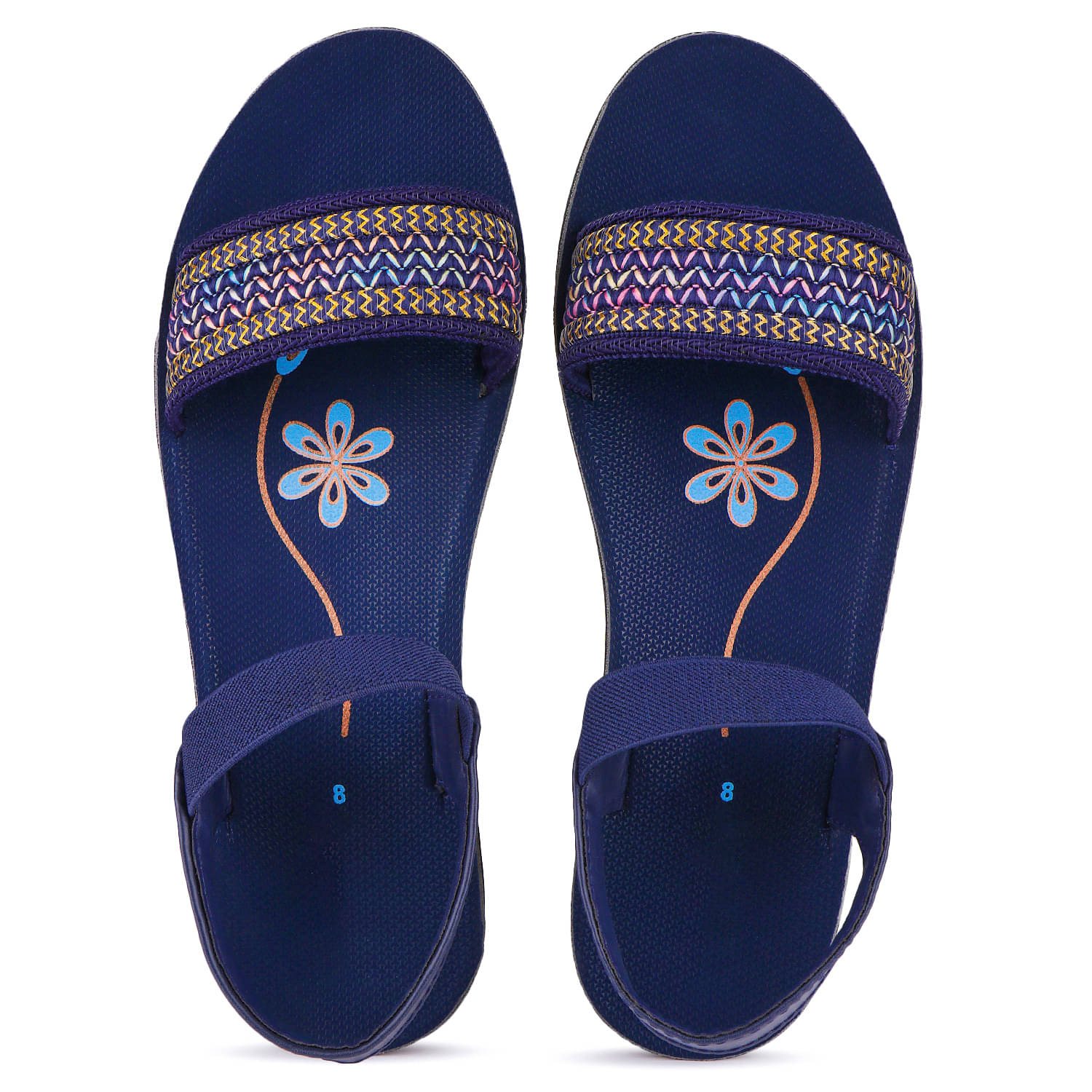 PENNEN Blue Women's Floater Sandals PENNEN Blue Women's Floater Sandals