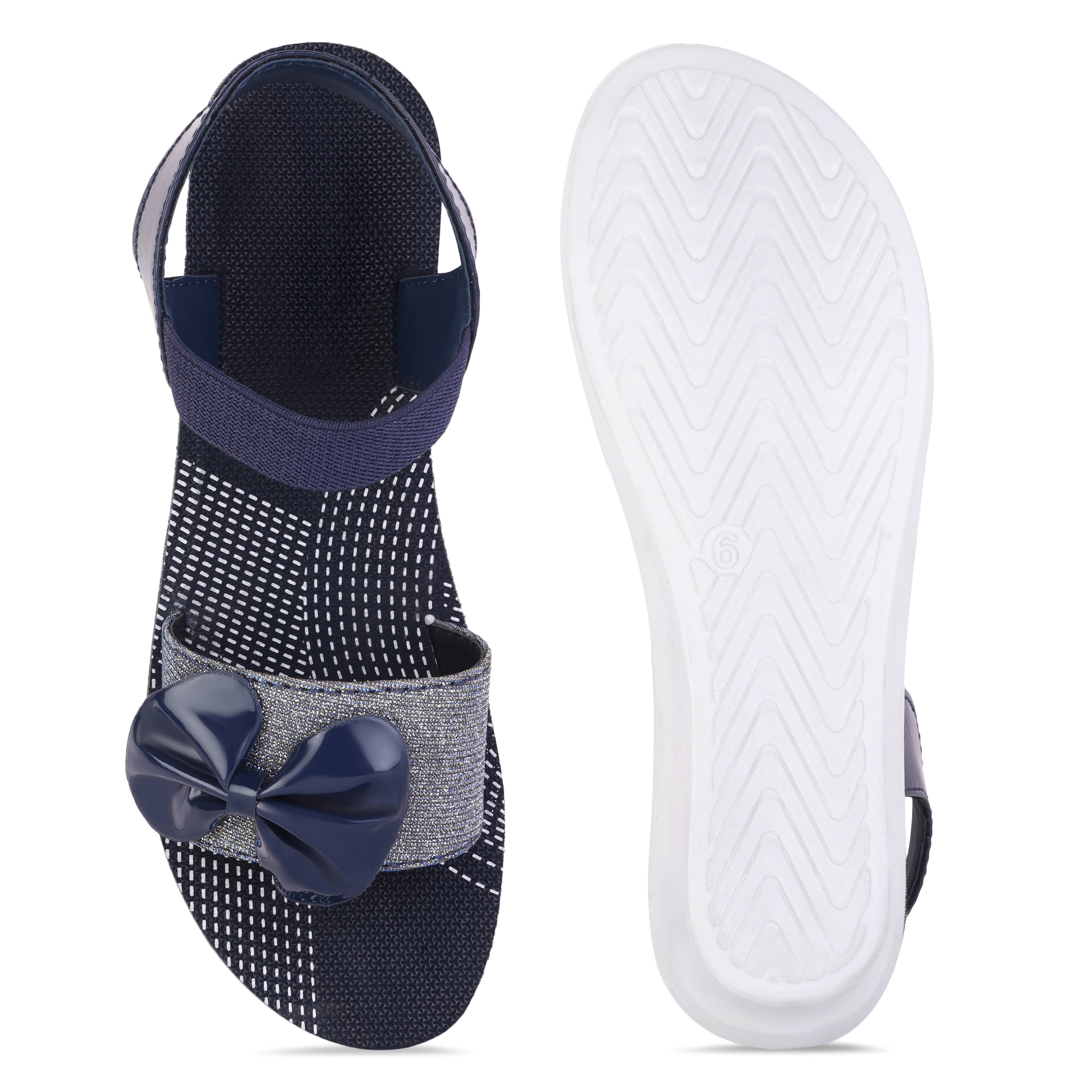 PENNEN Blue Women's Floater Sandals